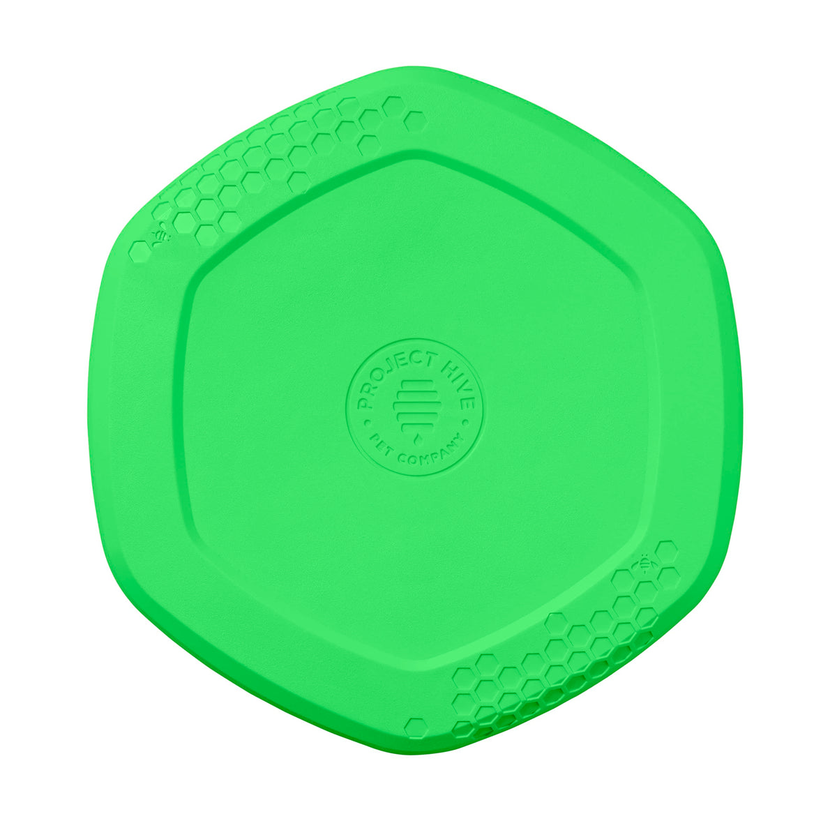 Project Hive ·Pet Company· - Tropical Coconut Scented - Hive Frisbee Disc For Dogs - Great For Fetch - Includes A Lick Mat On Back - Floats In Water, Smooth Glide - Made In The Usa