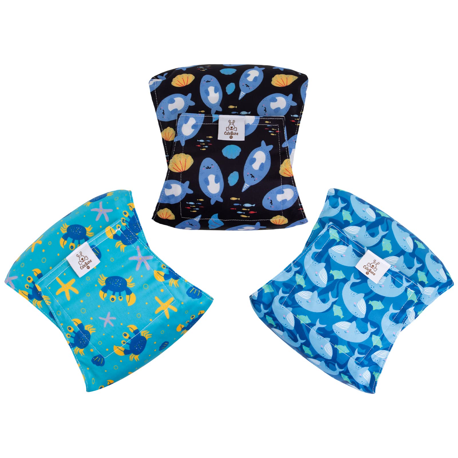 Cutebone Belly Band For Dogs Male Reusable Diapers Washable Wrap Dm36Xs