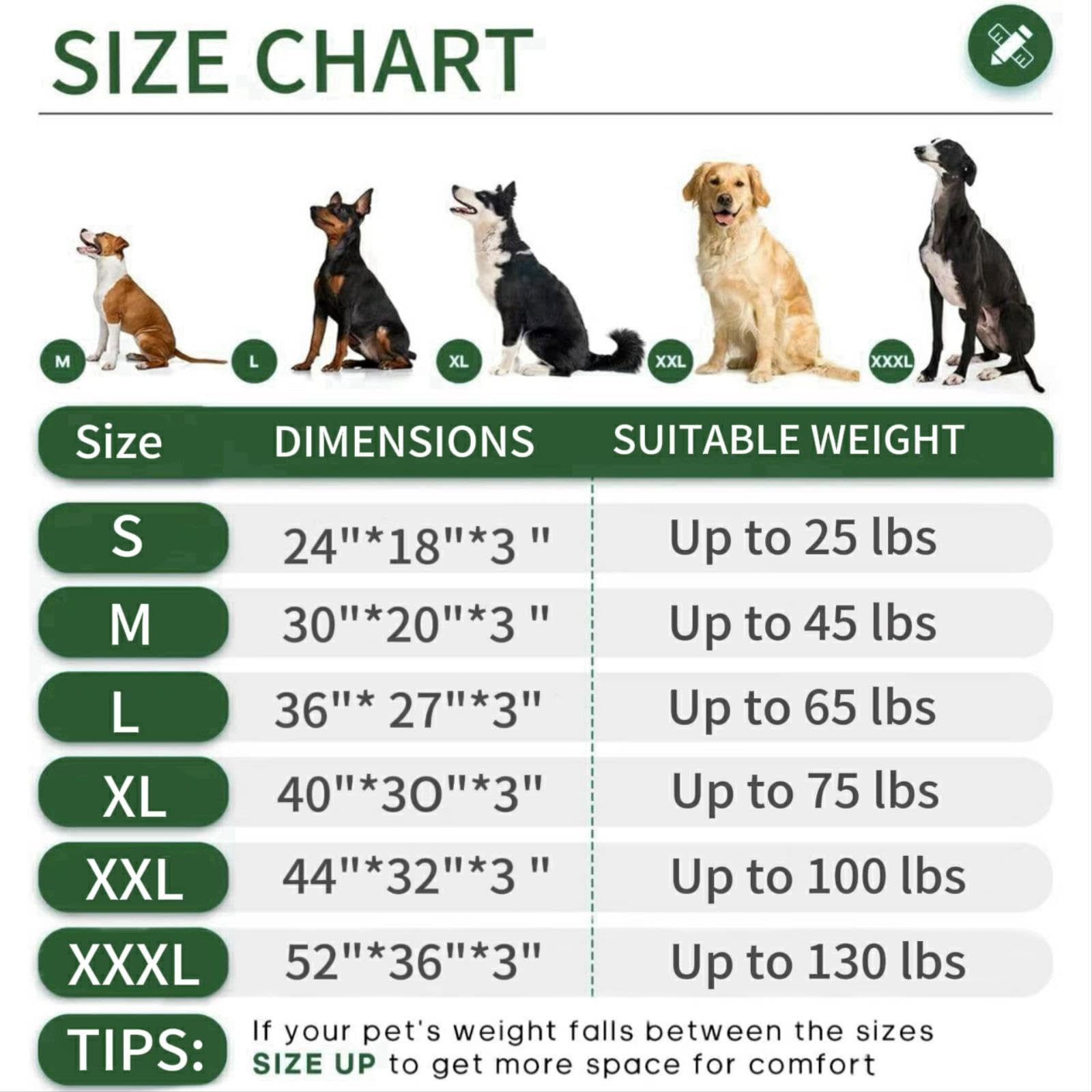 Khonsu Pet Waterproof Tear Proof Dog Bed - 1000D Ripstop Oxford For Outdoor/Indoor Use, 800Lbs Tear Strength (25Lb Size S)