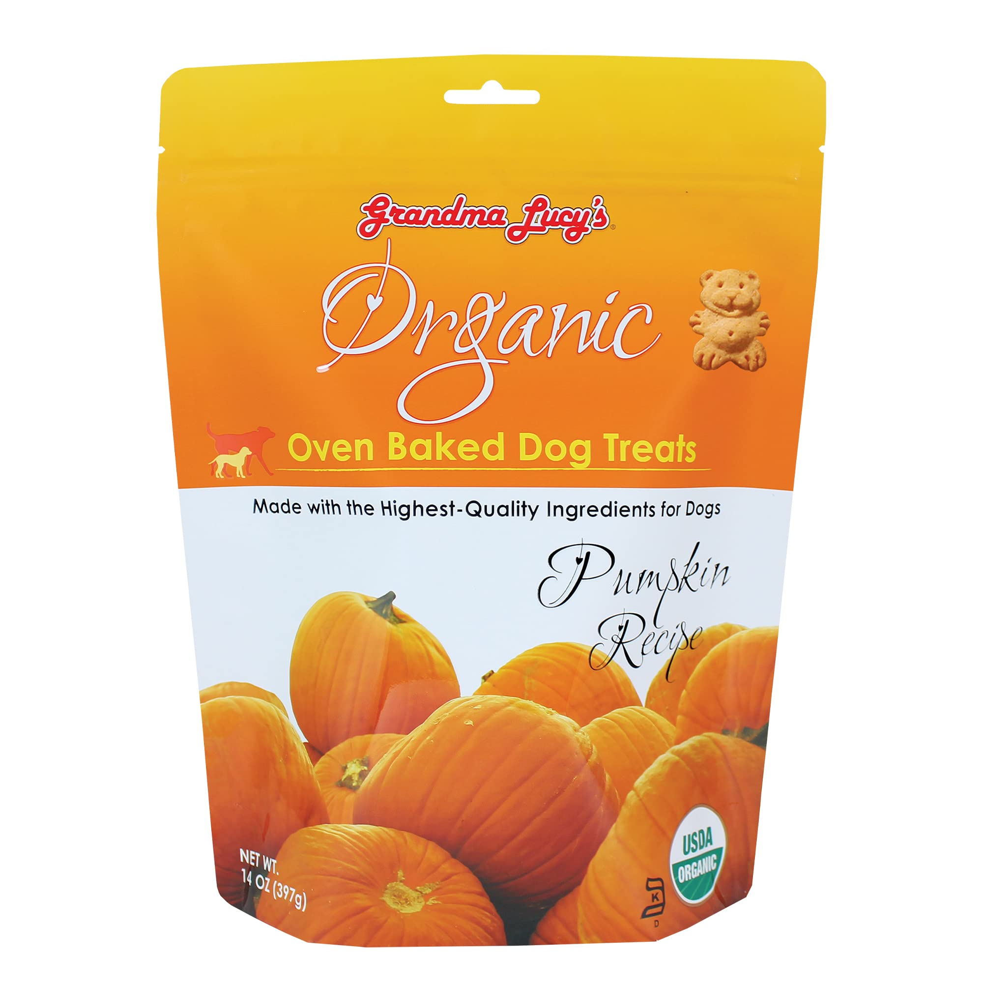 Grandma Lucys - Organic Baked Dog Treats - Pumpkin - 14Oz