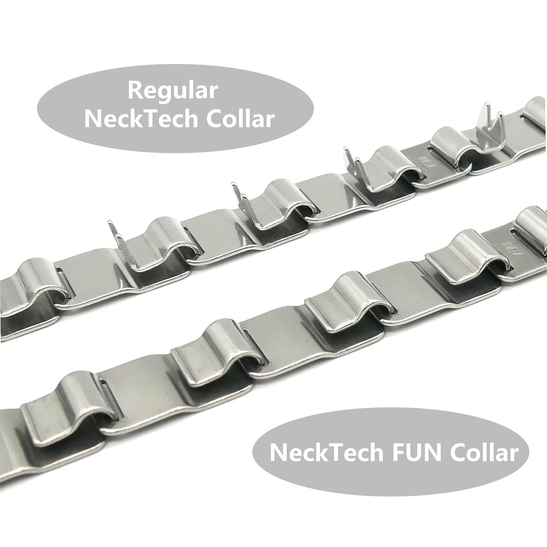 Herm Sprenger NeckTech Fun Stainless Steel Dog Training Collar Snap Hook No-Pull Collar with Swivel D-Ring for Medium Large Dogs