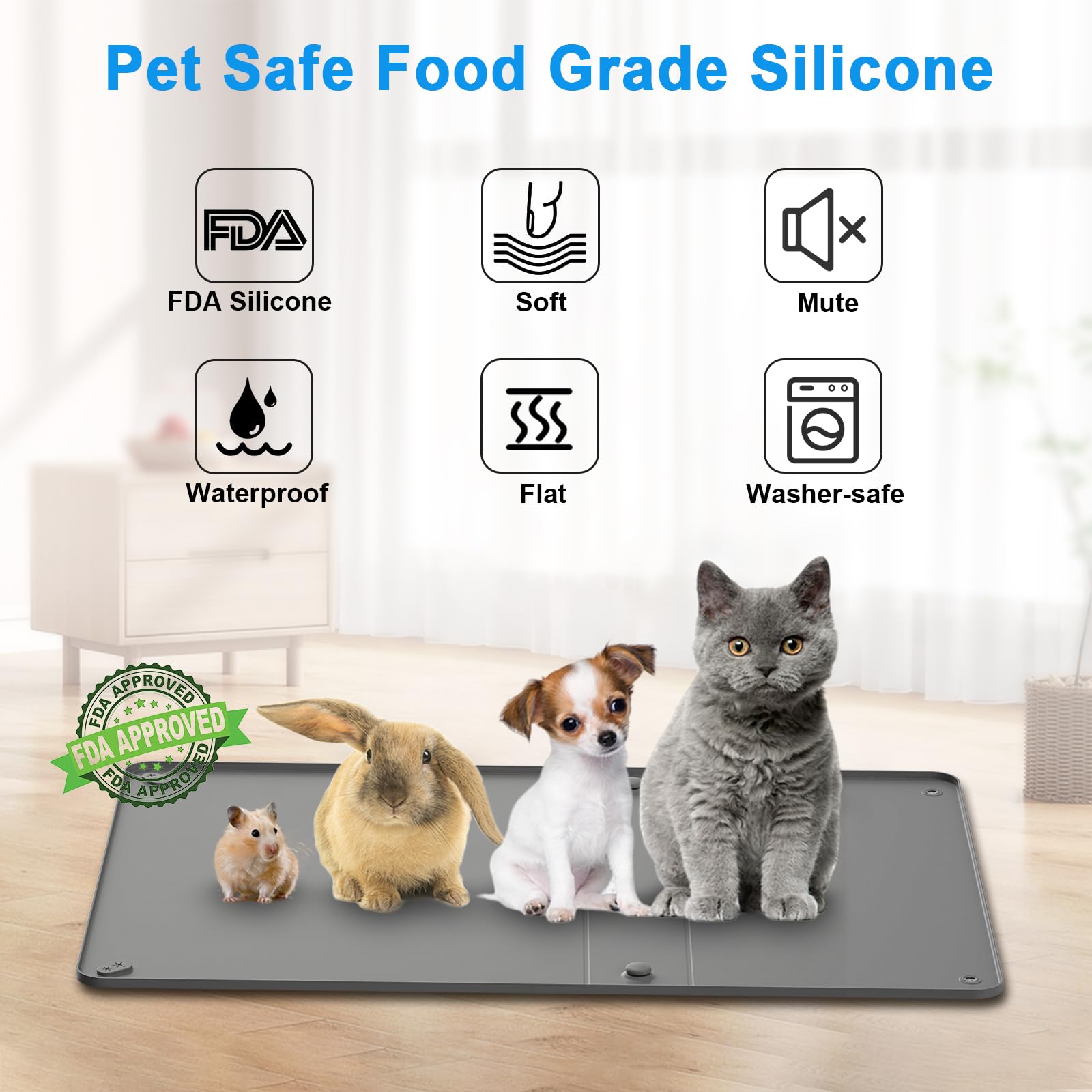 Puppy Pee Pads Holder For Dog Training Pads, Soft Potty Pads Tray With High Edge Leakproof For Floor Protect, 24' X 35' Non-Sk