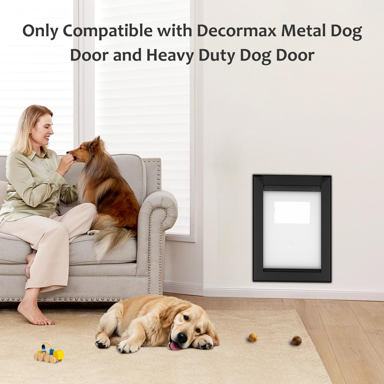 Decormax Replacement Flap For Dog And Cat Doors Including Screws, Large