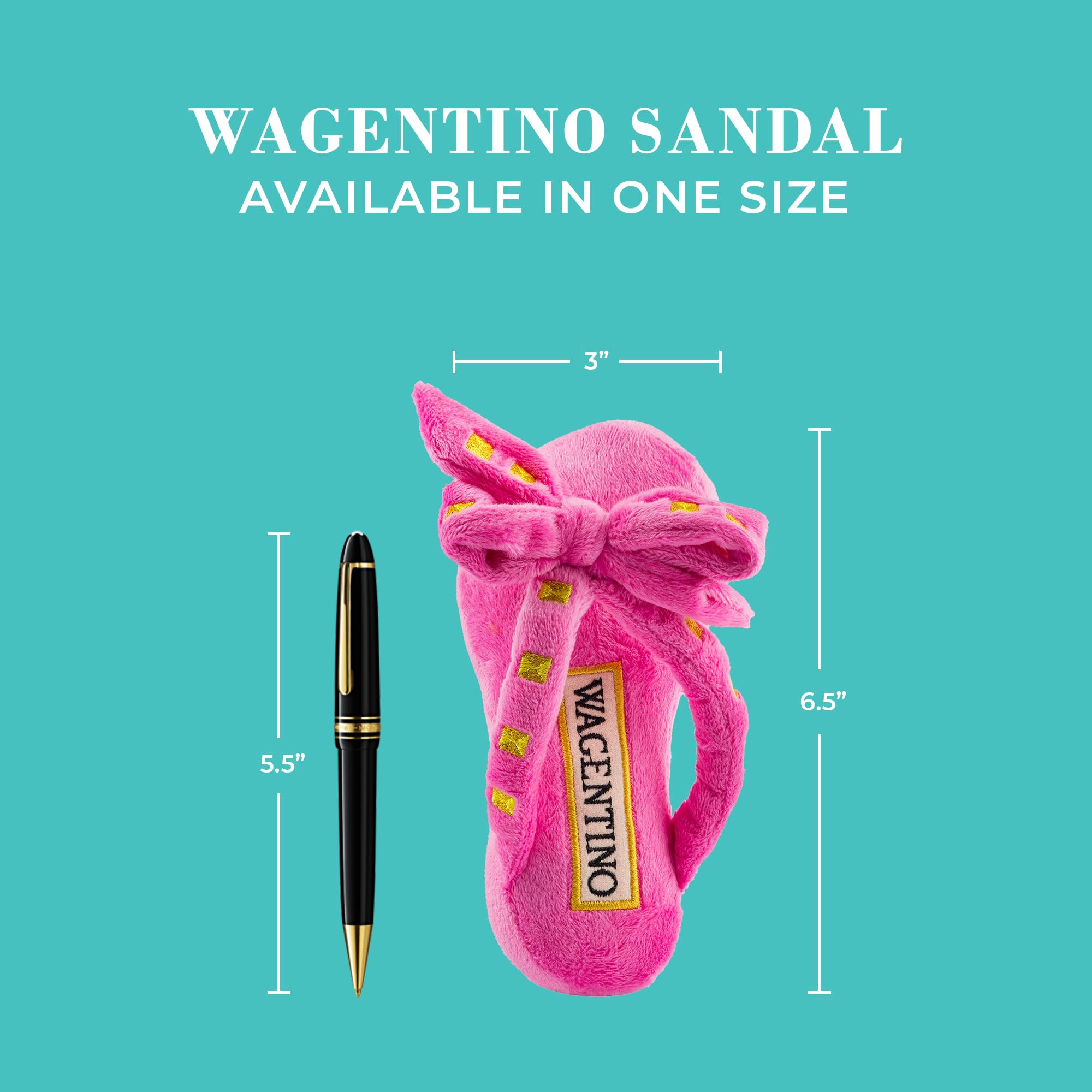 Haute Diggity Dog Wagentino Shoe, Plush Designer Dog Toys With Interactive Squeaker, Stimulating Pet Enrichment, Machine-Washabl