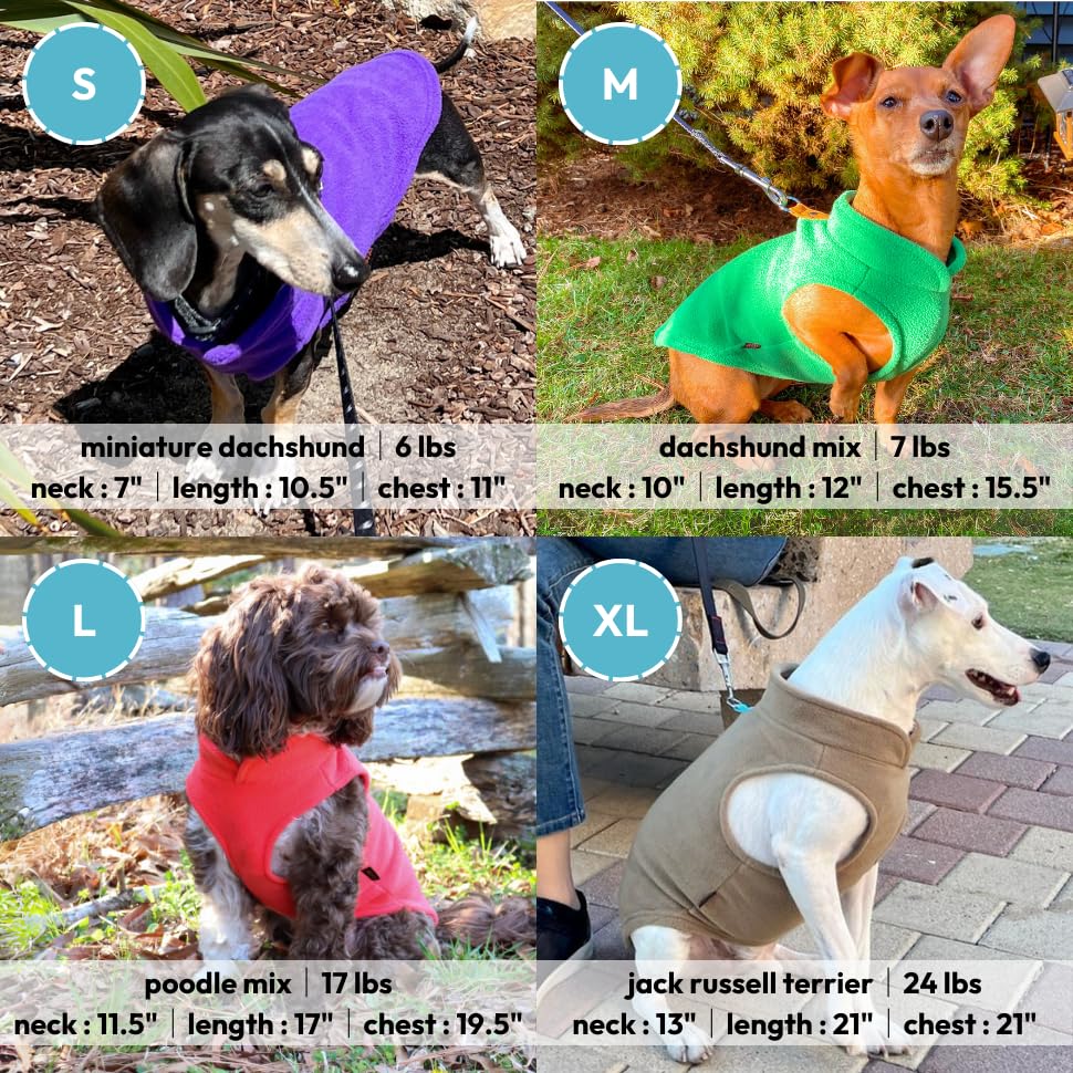 Gooby - Fleece Vest, Small Dog Pullover Fleece Jacket With Leash Ring, Lime, Small
