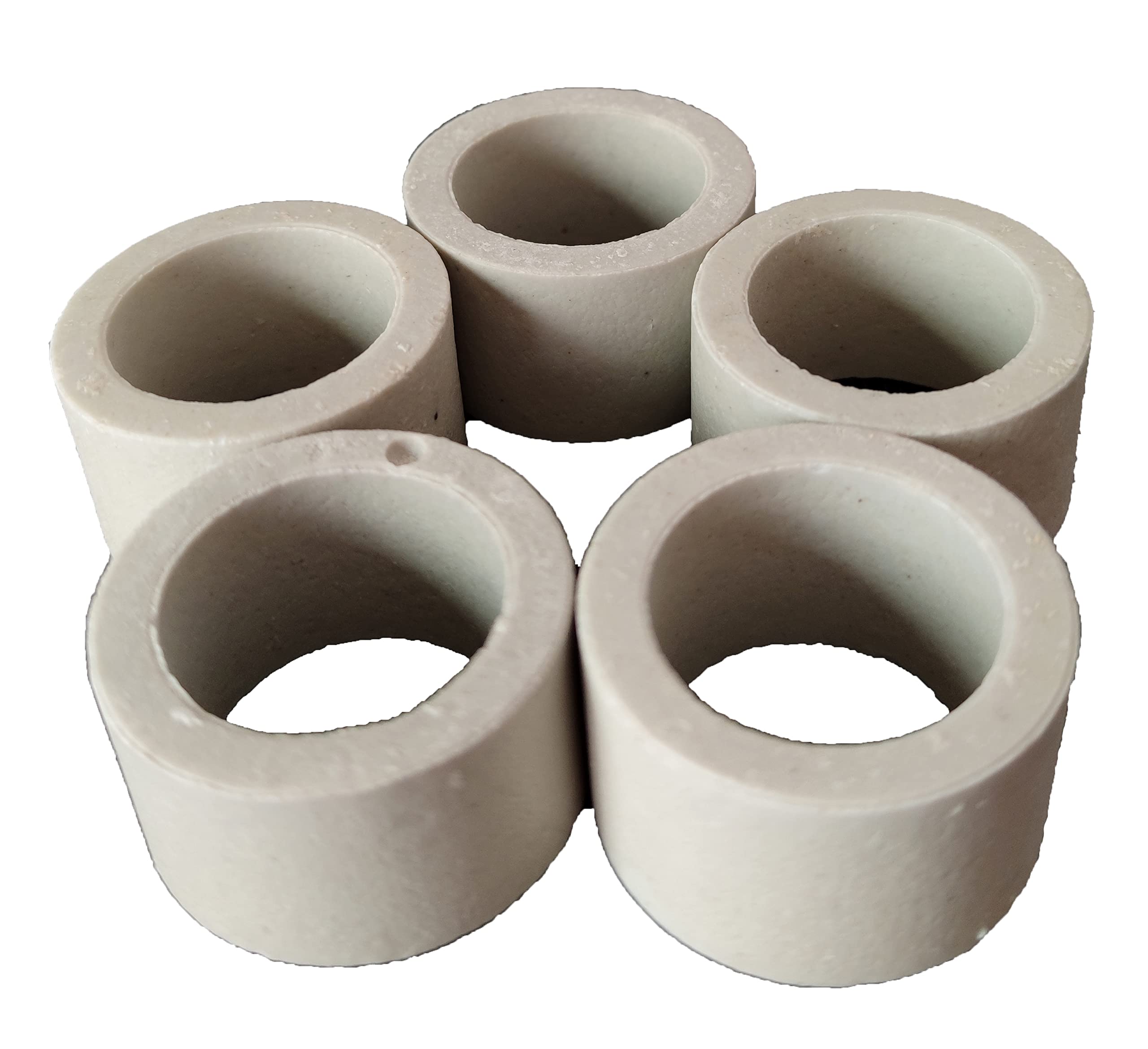 Miguco 5Pcs Anti-Floating Ceramic Aquatic Plant Rings For Aquarium Plants Fixing