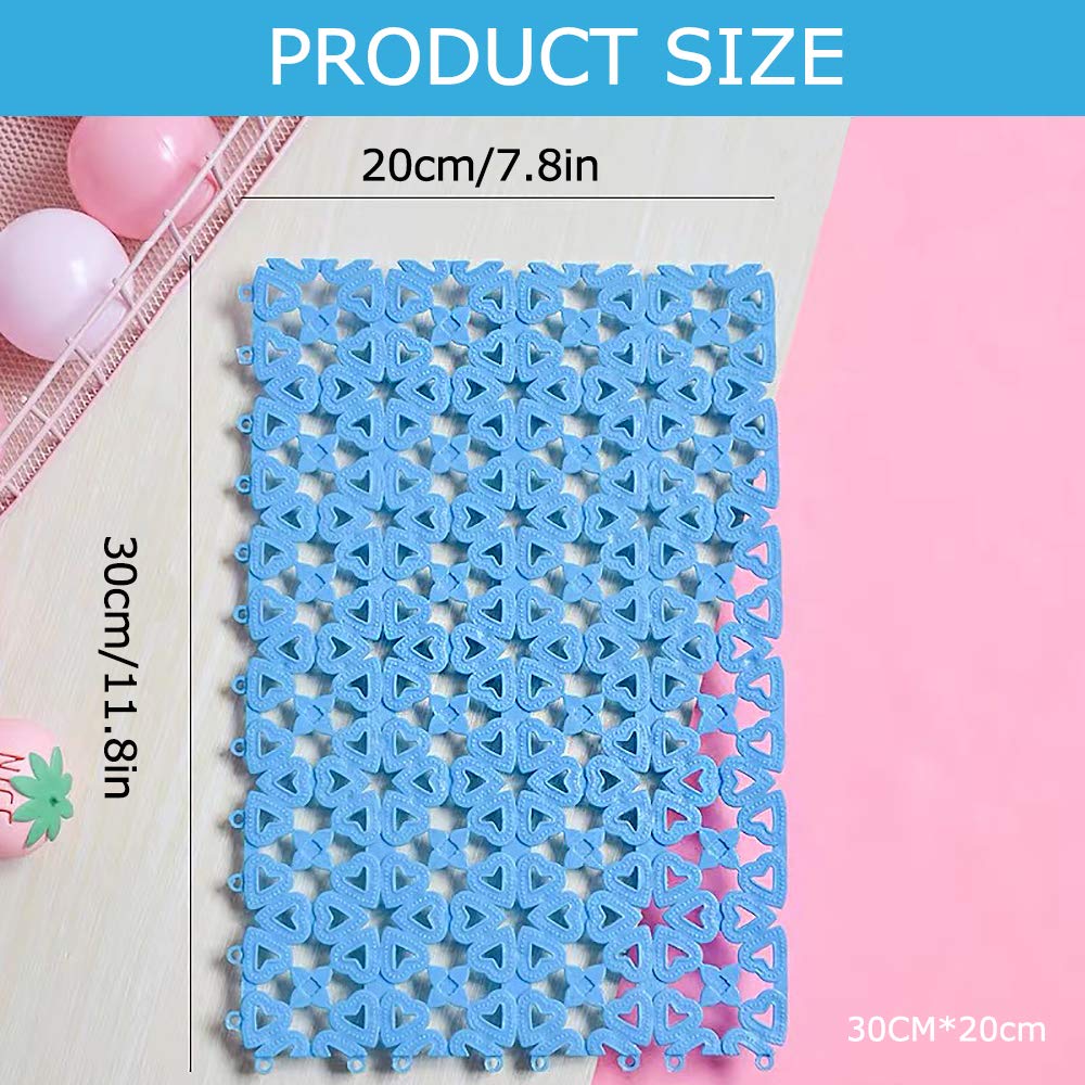 Kathson Rabbit Cage Mat Floor Plastic Mats Feet Pads For Pet Cats Dogs Bunny Hamster Rat Chinchilla Guinea Pig (4 Pack)