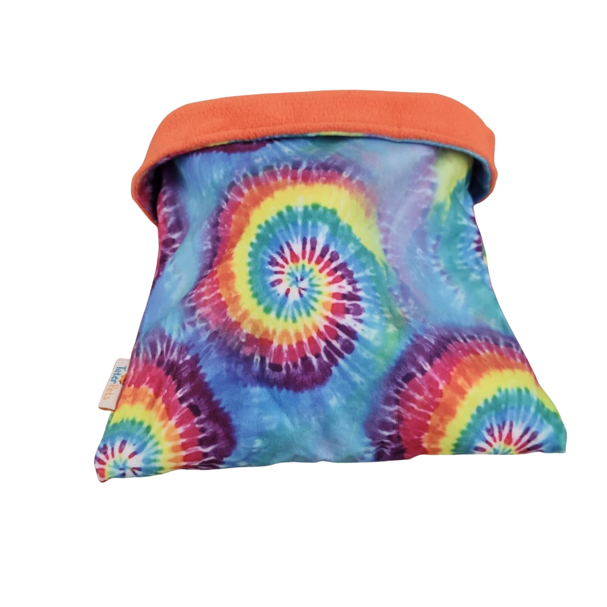 Tater Pets Snuggle Sack For Guinea Pigs Bed Pad Cuddle Sack Sleeping Bag (12''X12'')(Tie Dye)