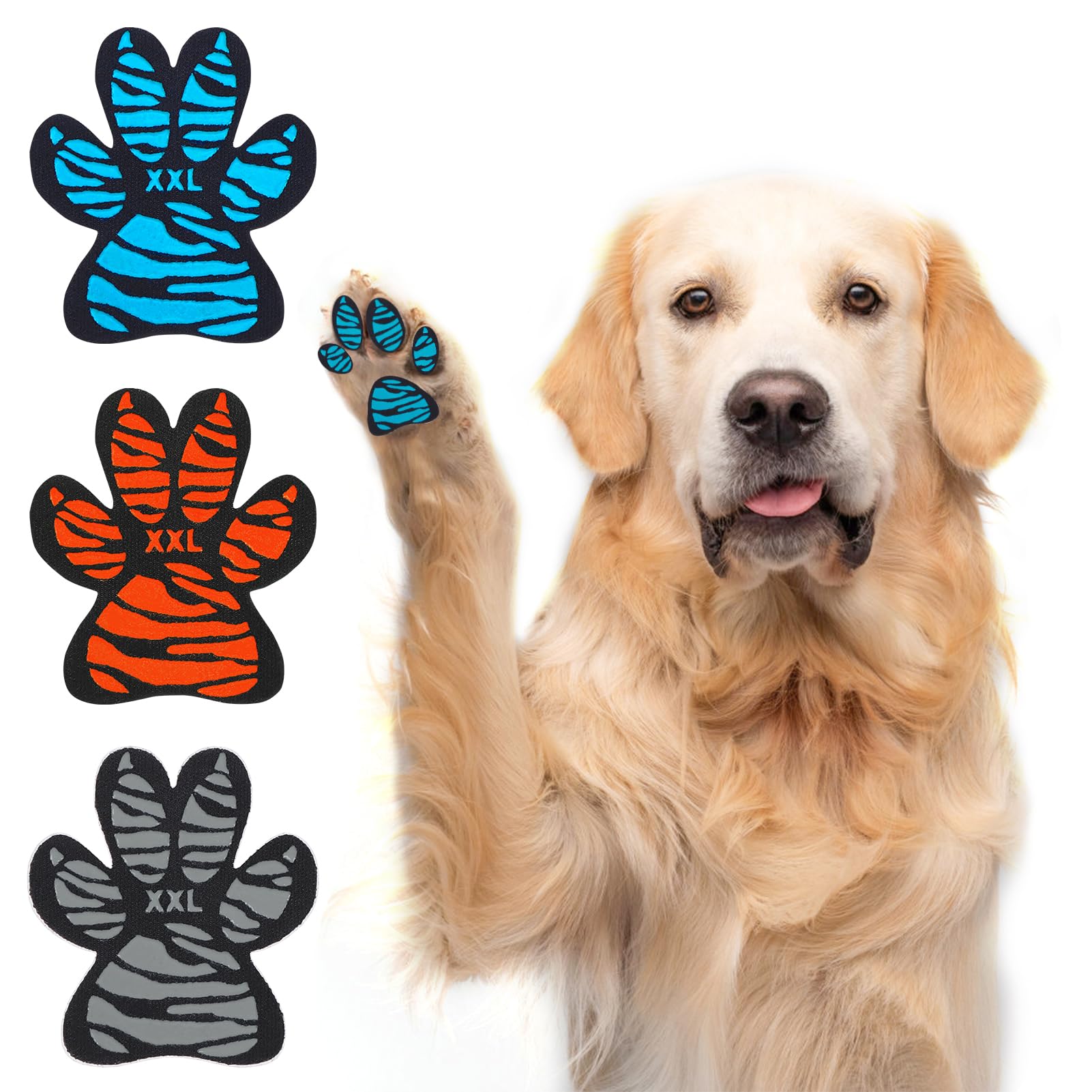 Scenereal Xxl Dog Paw Protector Anti-Slip Grips, Paw Pads For Dogs Traction Non Slip On Hardwood Floors, Hot Pavement Paw Sticke