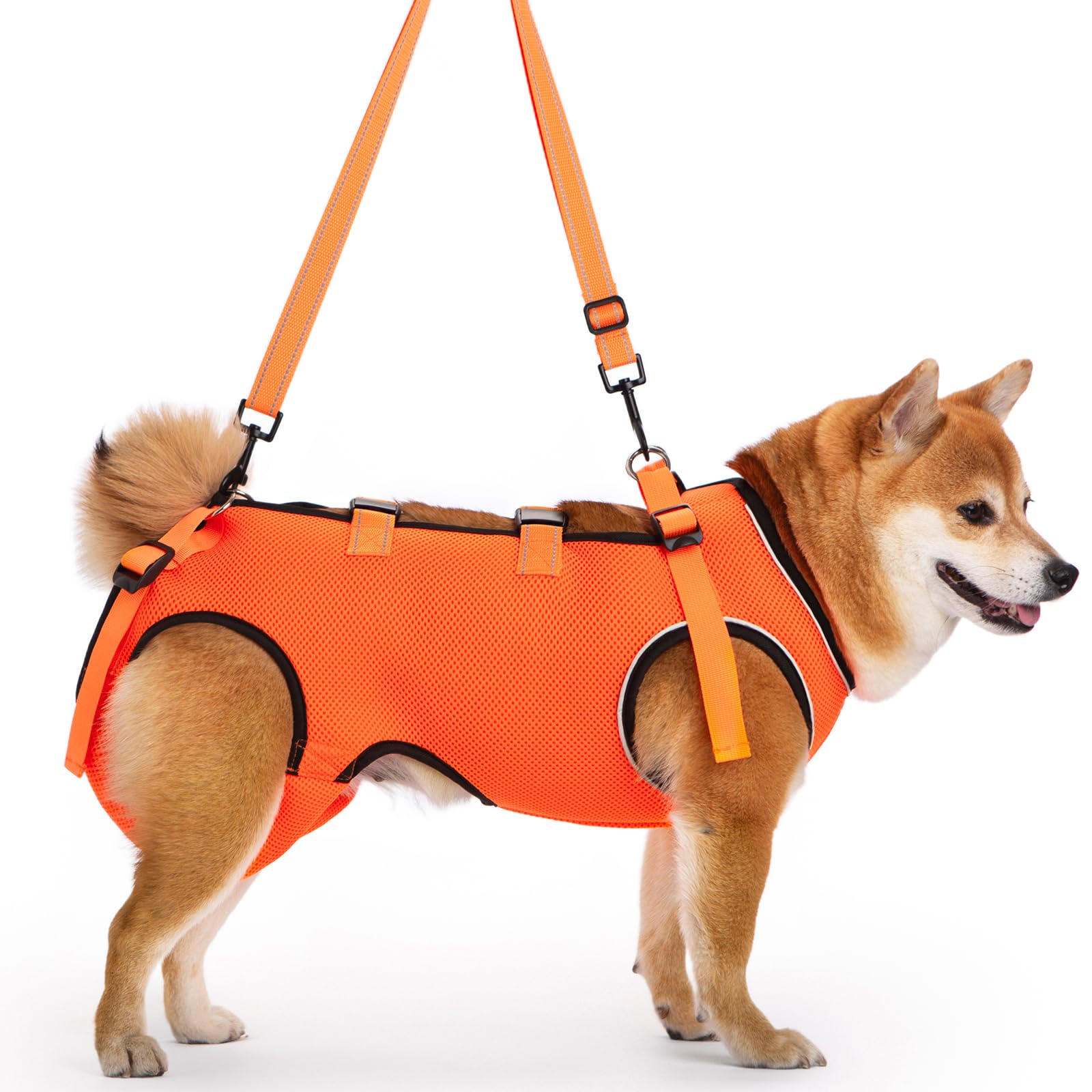 ACDOK Dog Lift Harness Full Body Support & Recovery Sling Pet Lift Vest Mesh Adjustable Straps with Handle for Old, Joint Injuri