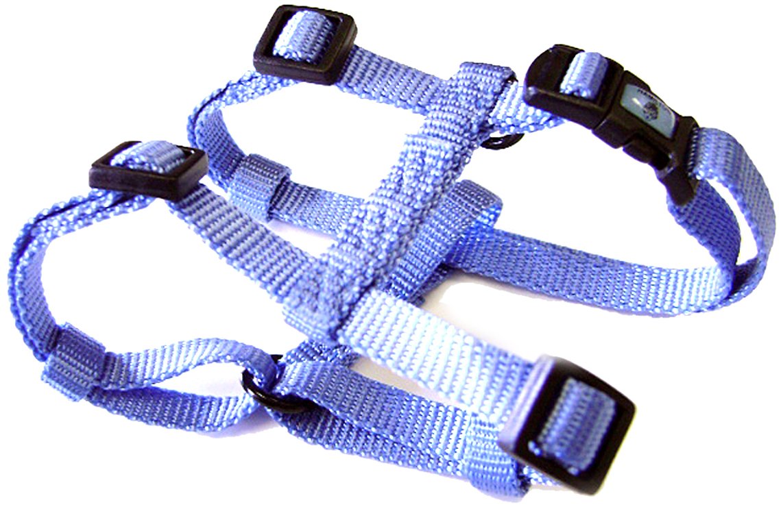 Hamilton Adjustable Comfort Nylon Dog Harness, Berry Blue, 5/8'' x 12-20''