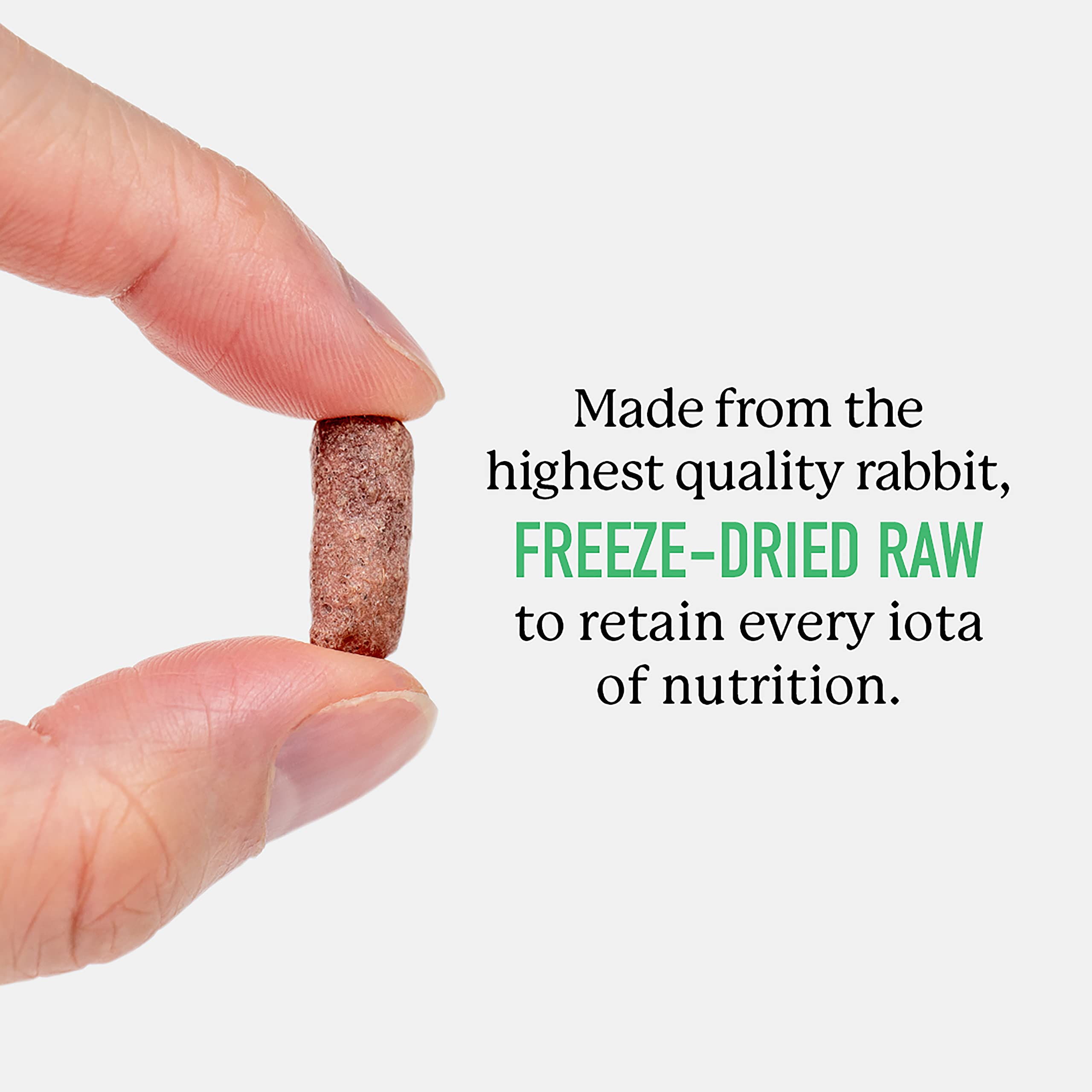 Dr. Harveys Rabbit Bites Freeze-Dried Raw Dog Treats - Single Ingredient, All-Natural Rabbit Meat Protein for Dogs, Allergen-Fr