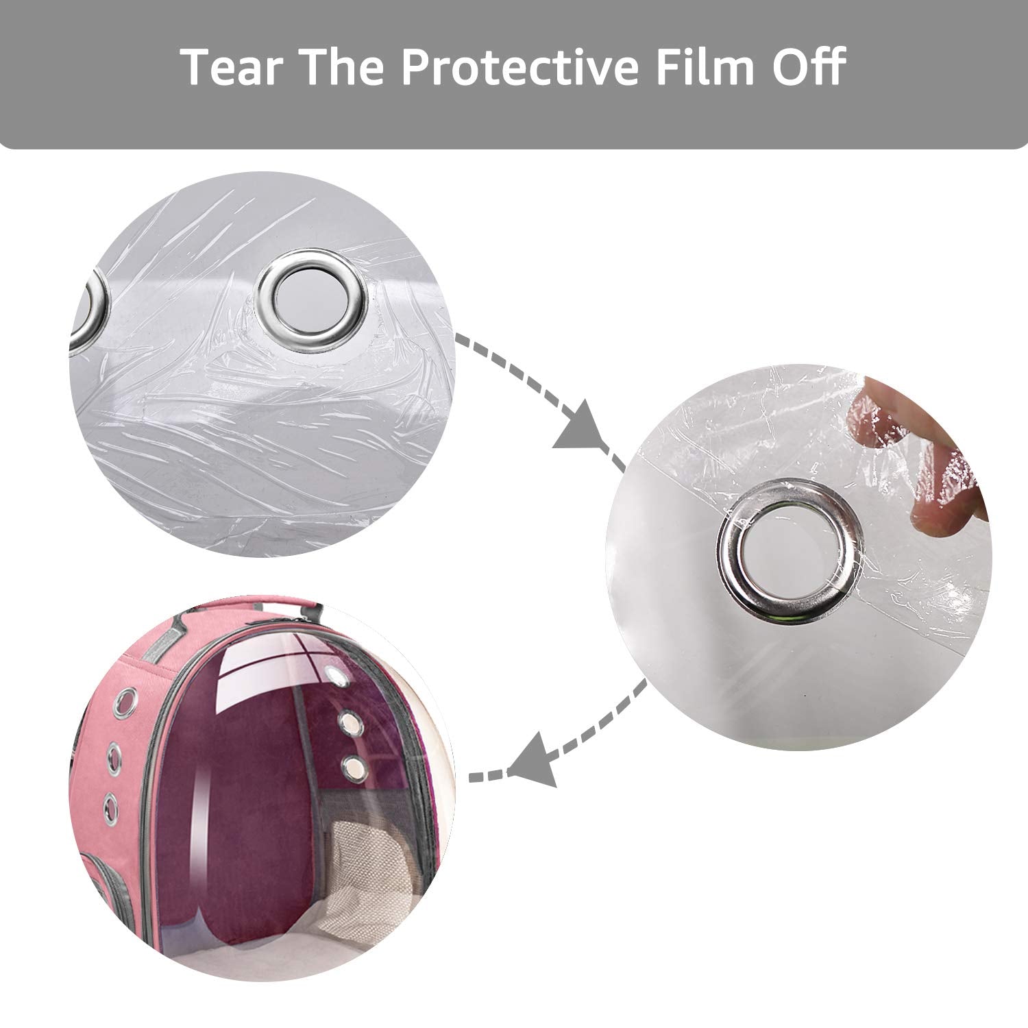 Henkelion Cat Bubble Carrying Bag, Backpack Carrier For Small Medium Dogs Cats, Airline Approved Travel Space Capsule Pet Carrie