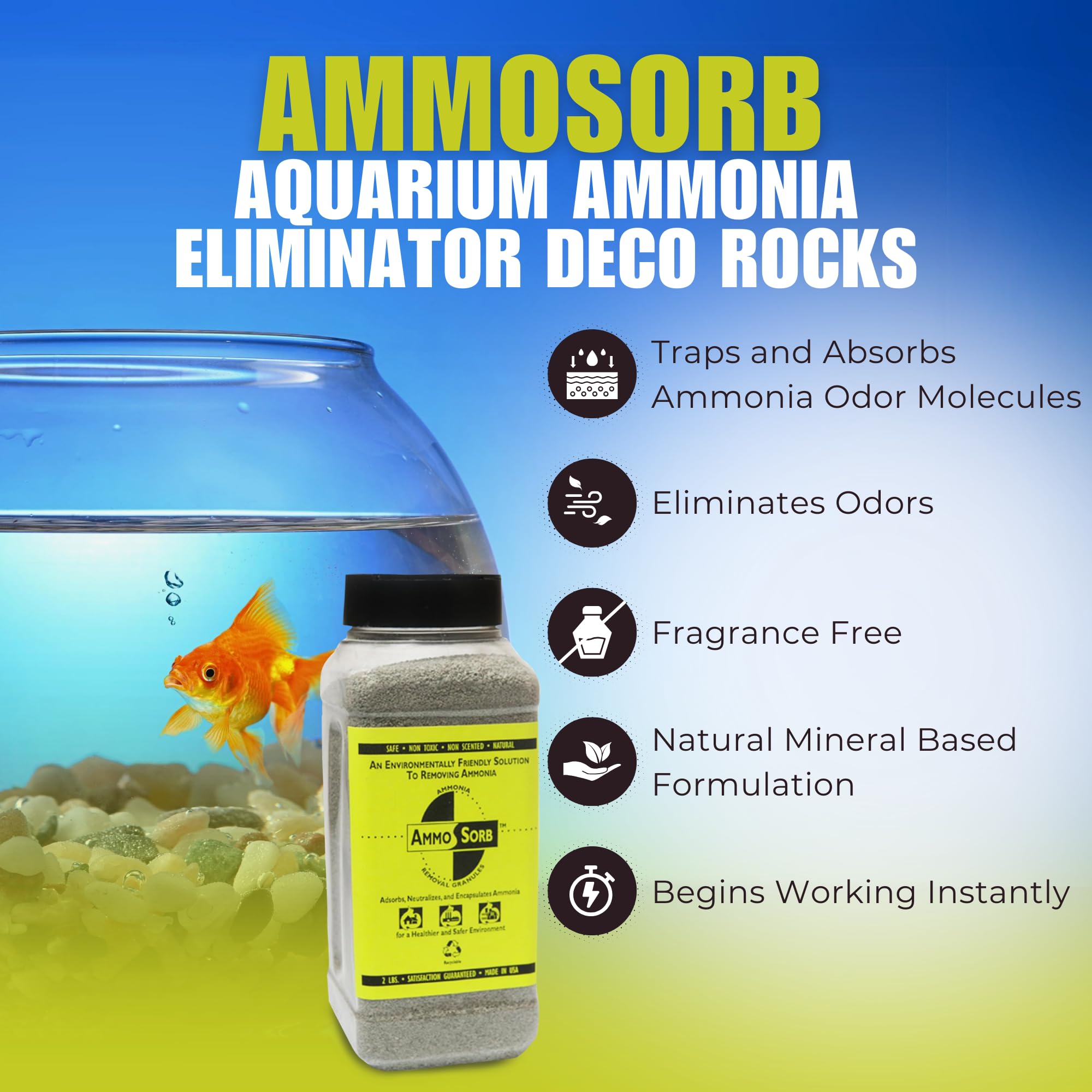 Ammosorb® Eco Aquarium Ammonia Removal Granules 2Lbs
