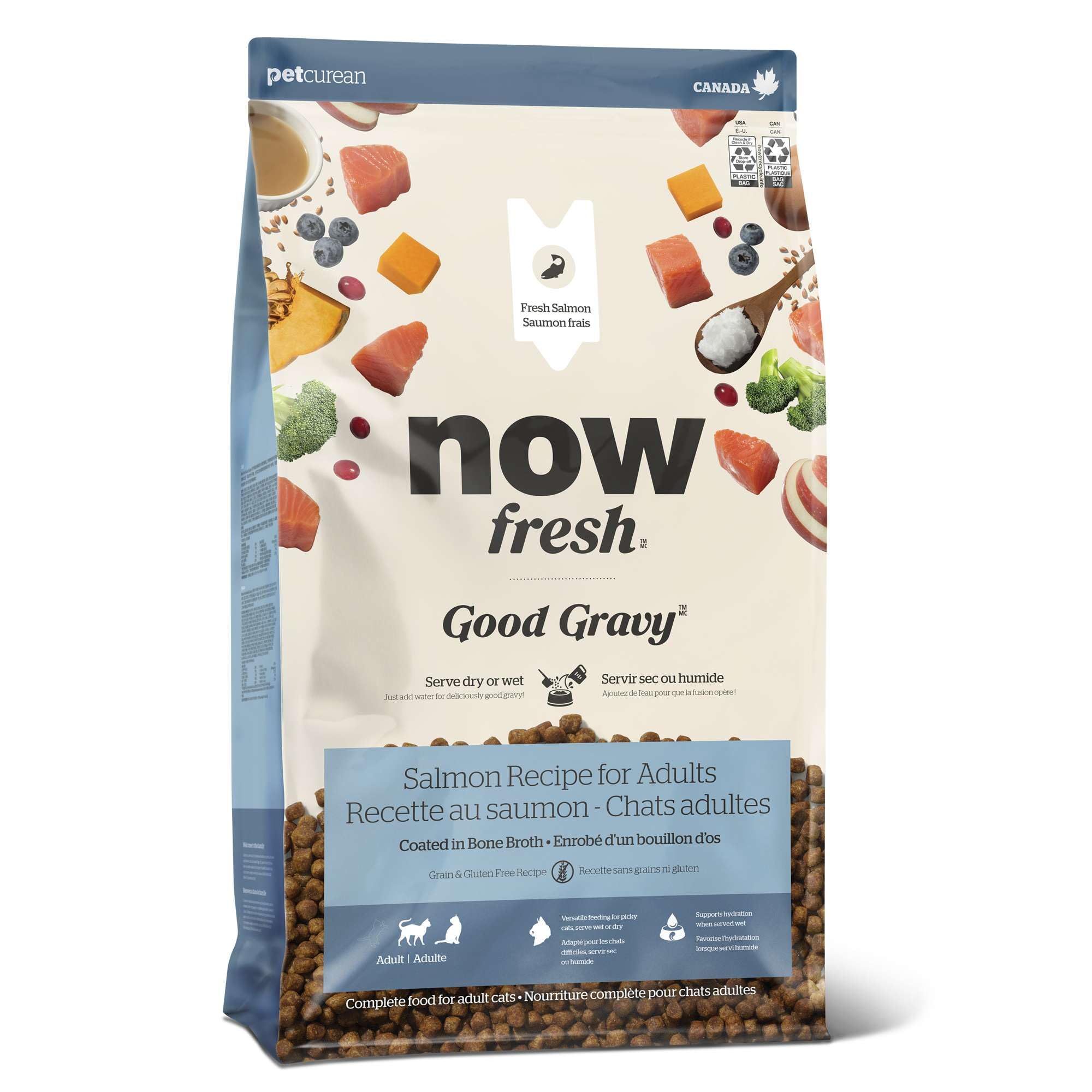 Now Fresh Good Gravy Adult Dry Cat Food, Salmon, 8 lb