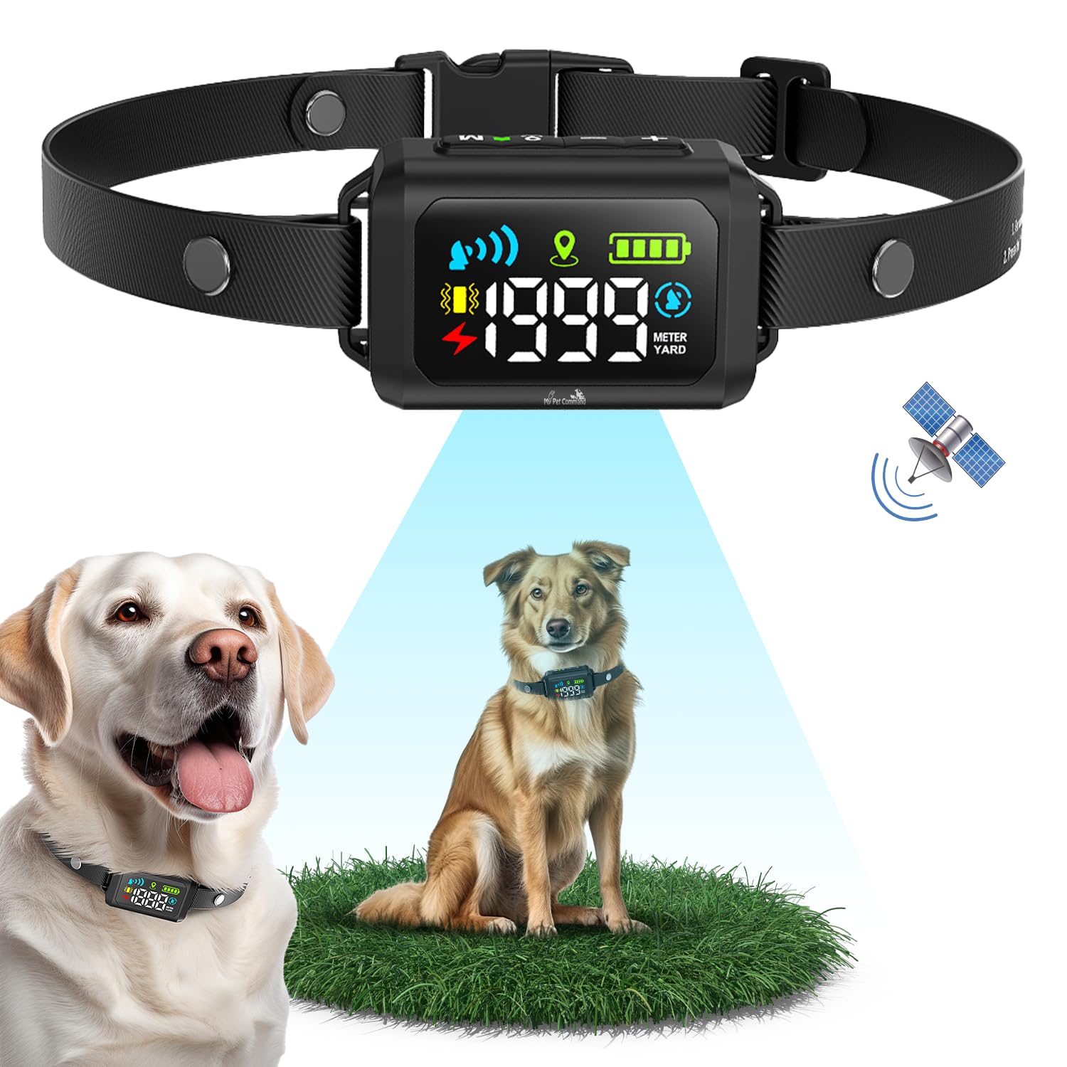 My Pet Command GPS Dog Collar Fence System New Generation Dec 2024 Wireless Perimeter Fence for Dogs Containment System Boundary
