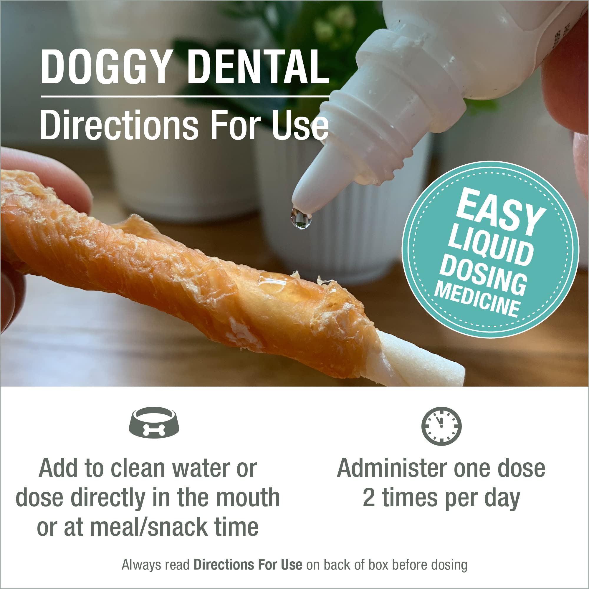 HomeoPet Doggy Dental, Dental Care for Dogs, 15 Milliliters