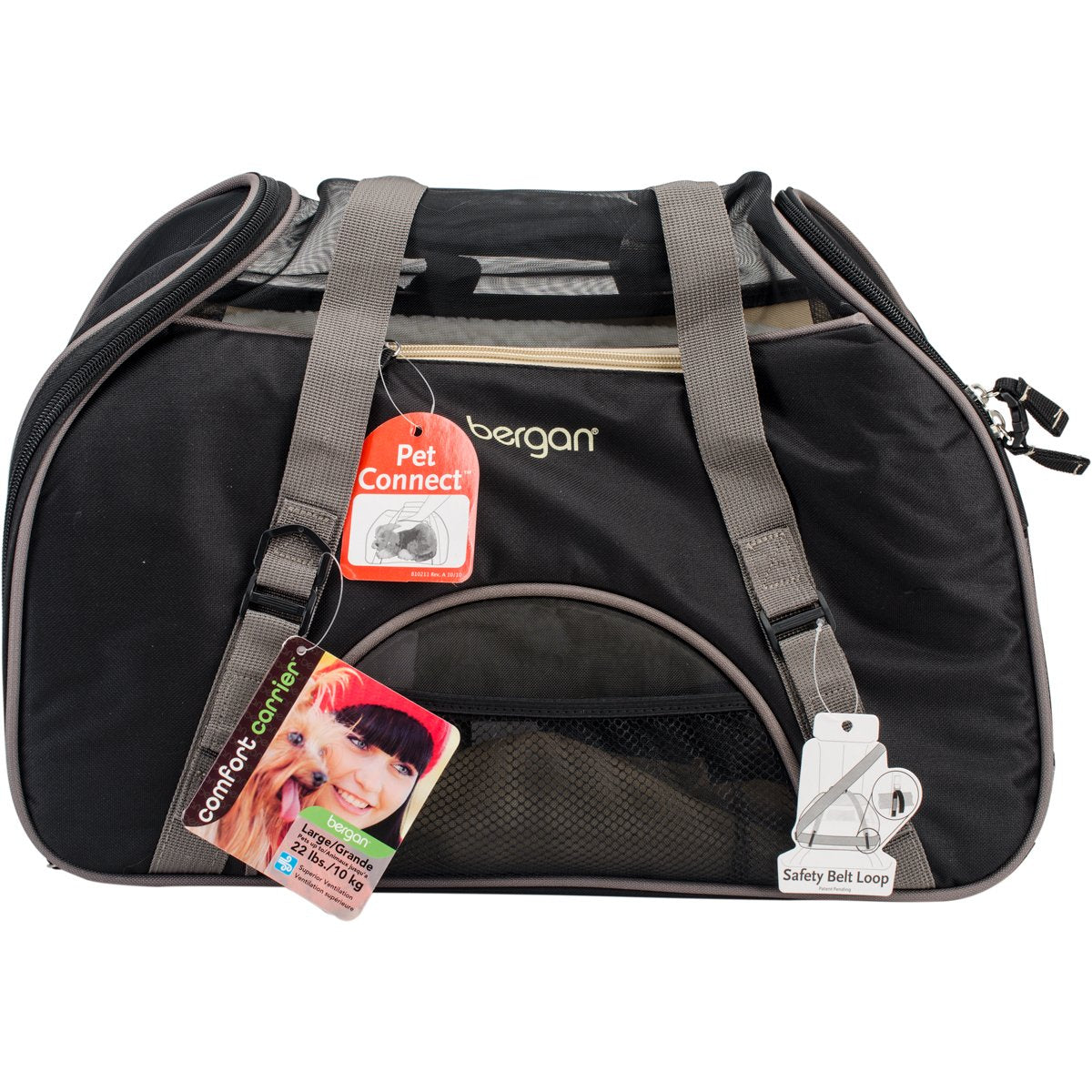 Bergan, Comfort Carrier, Large, Black