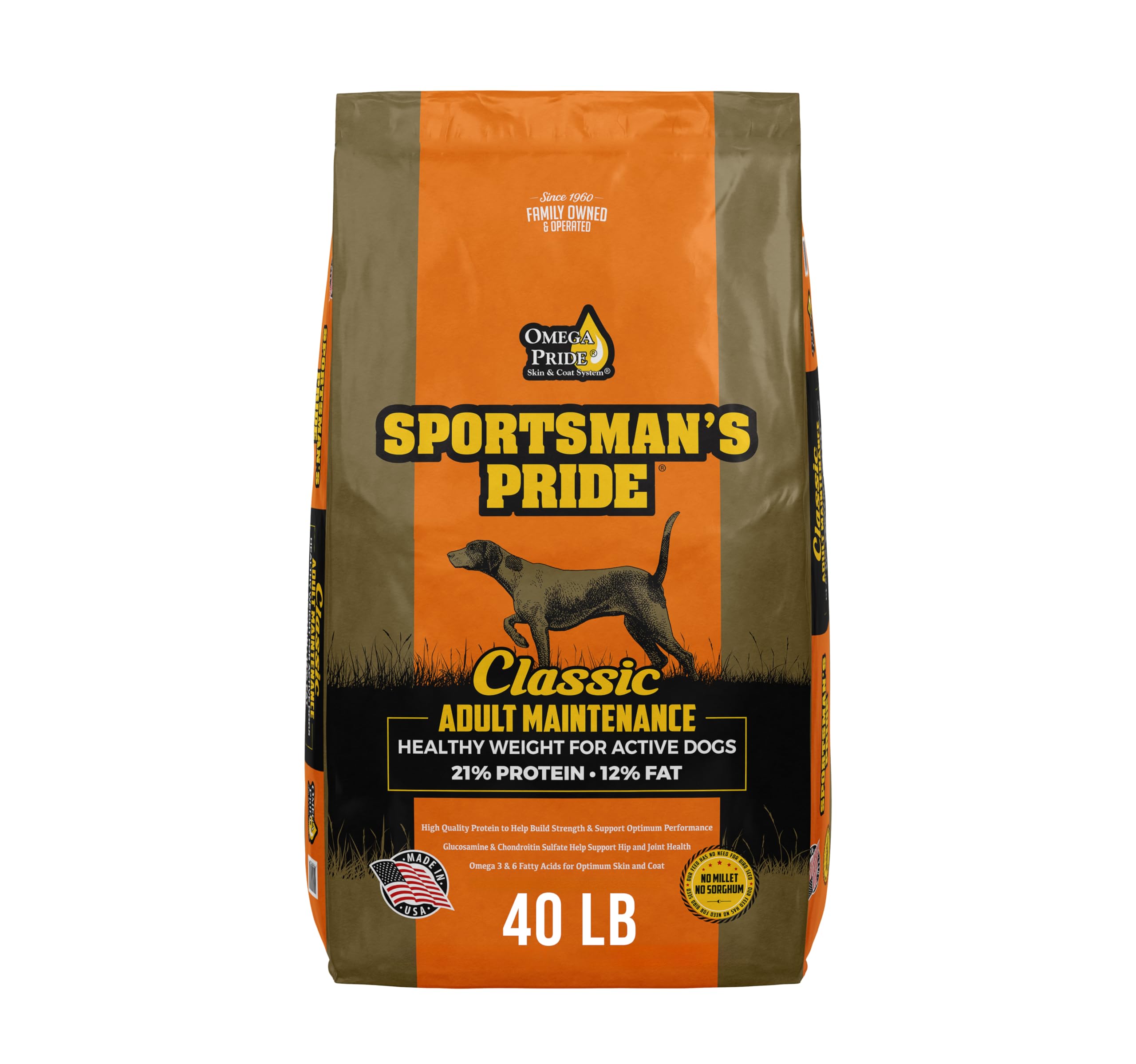 Sportsmans Pride Classic Adult Maintenance Natural Dry Dog Food, 40-lb Bag