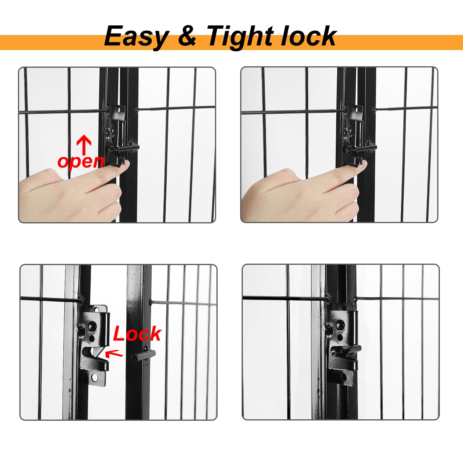 Confote Dog Playpen Pet Dog Fence 16 Panel 32 Inch Foldable Exercise Pen Outdoor Metal Pet Fence Barrier Kennel For Medium Dogs