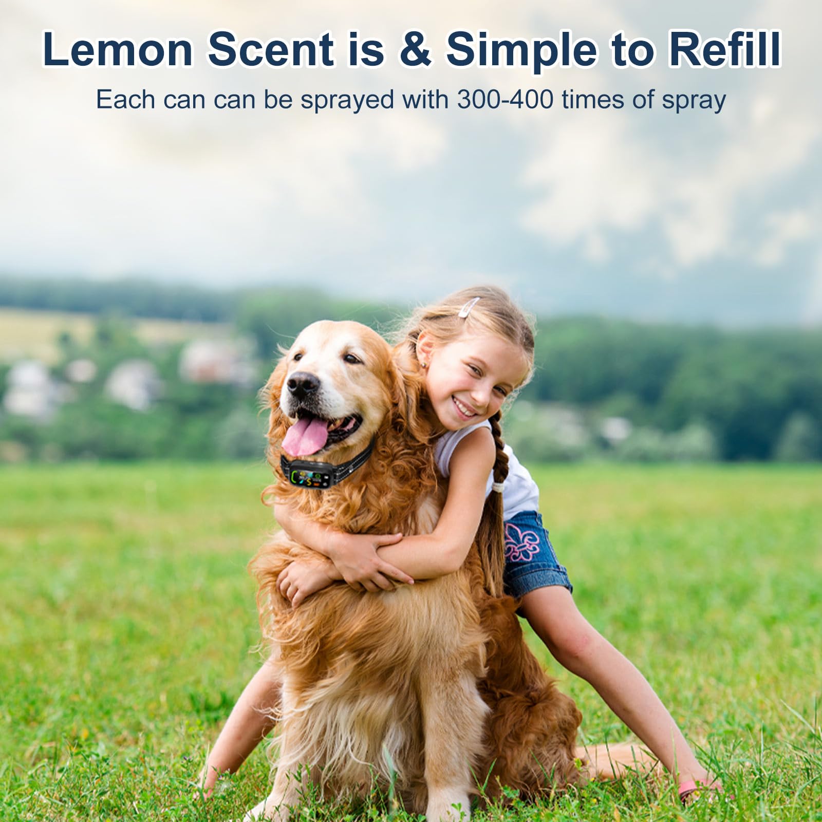 Citronella Spray Refill 2 Pack 3Oz 85G Can Citronella Bark Collar, Spray Bark Collar & Remote Trainers Humane & Safer Citronella