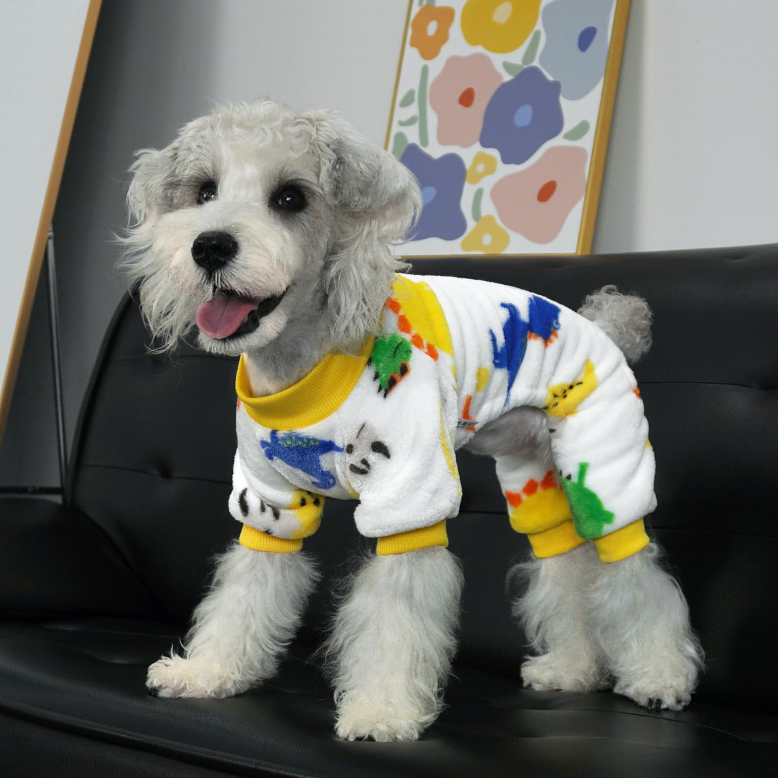 XPUDAC Dog Pajamas Fleece Dog Sweaters for Small Medium Dogs Girl Boy Soft Warm Dog Clothes for Doggie Winter Christmas(X-Small)