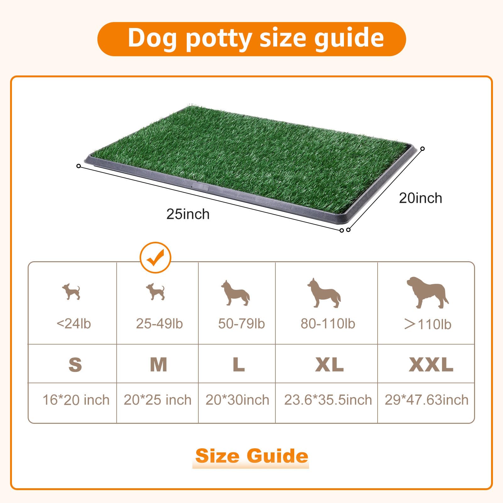 Loobani Dog Grass Pad With Tray - Dog Litter Box - Indoor Potty For Apartment And Patio Training - With 2 Packs Grass Pee Pads F