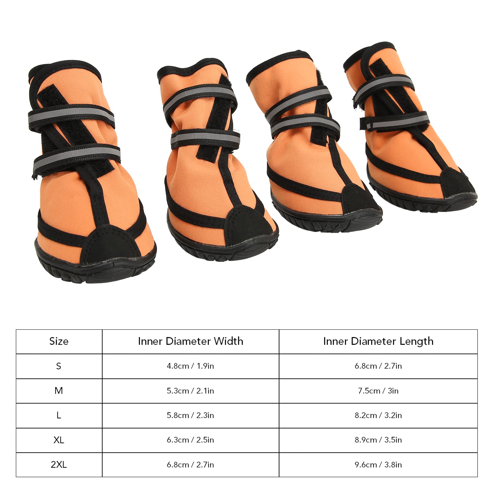 Dog Boots For Dogs, Non Slip Waterproof Dog Shoes For Outdoor, Paw Protectors For Medium To Large Dogs Dogs Paws Protectors Wint