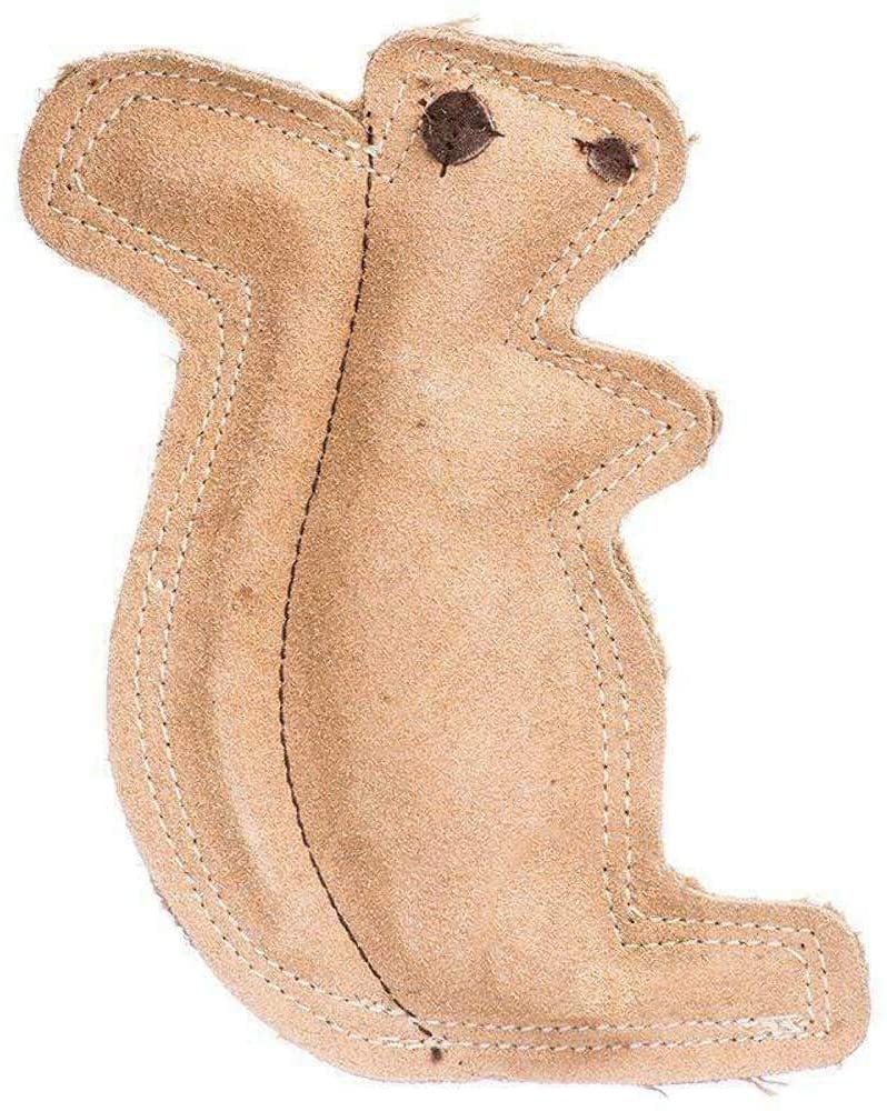 Spot Dura-Fused Leather Squirrel Dog Toy 6.5' Long X 8' High - Pack Of 3