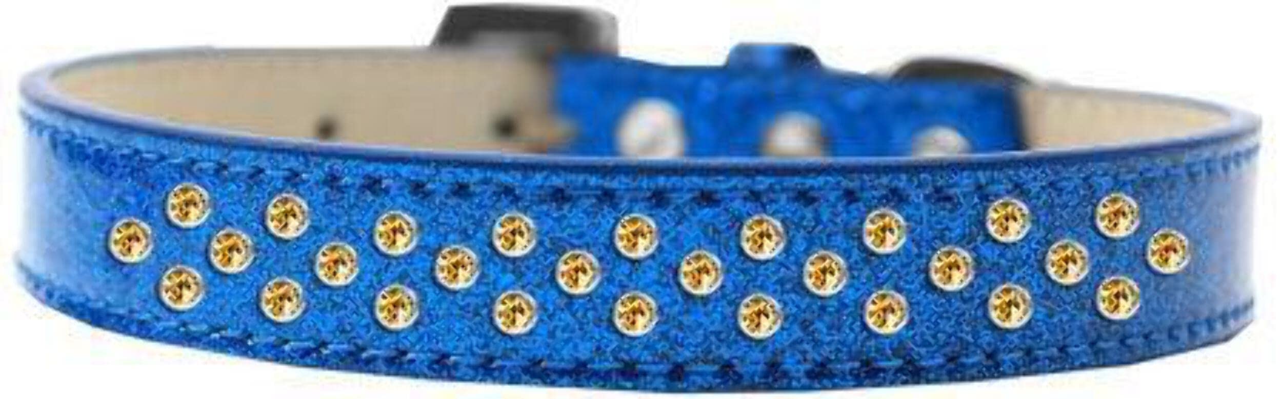 Mirage Pet Products Sprinkles Ice Cream Dog Collar with Yellow Crystals, Size 20, Purple