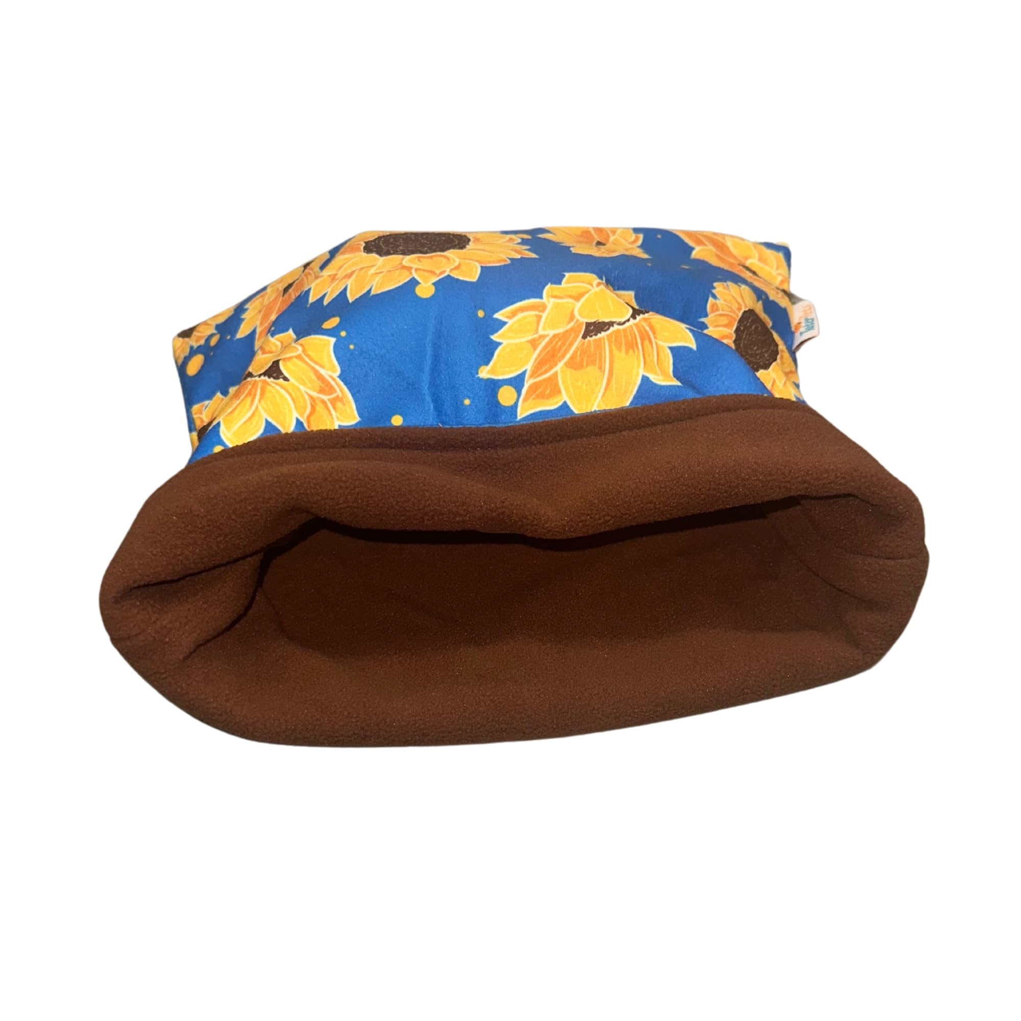 Tater Pets Snuggle Sack For Guinea Pigs Bed Pad Cuddle Sack Sleeping Bag (12''X12'')(Sunflowers)