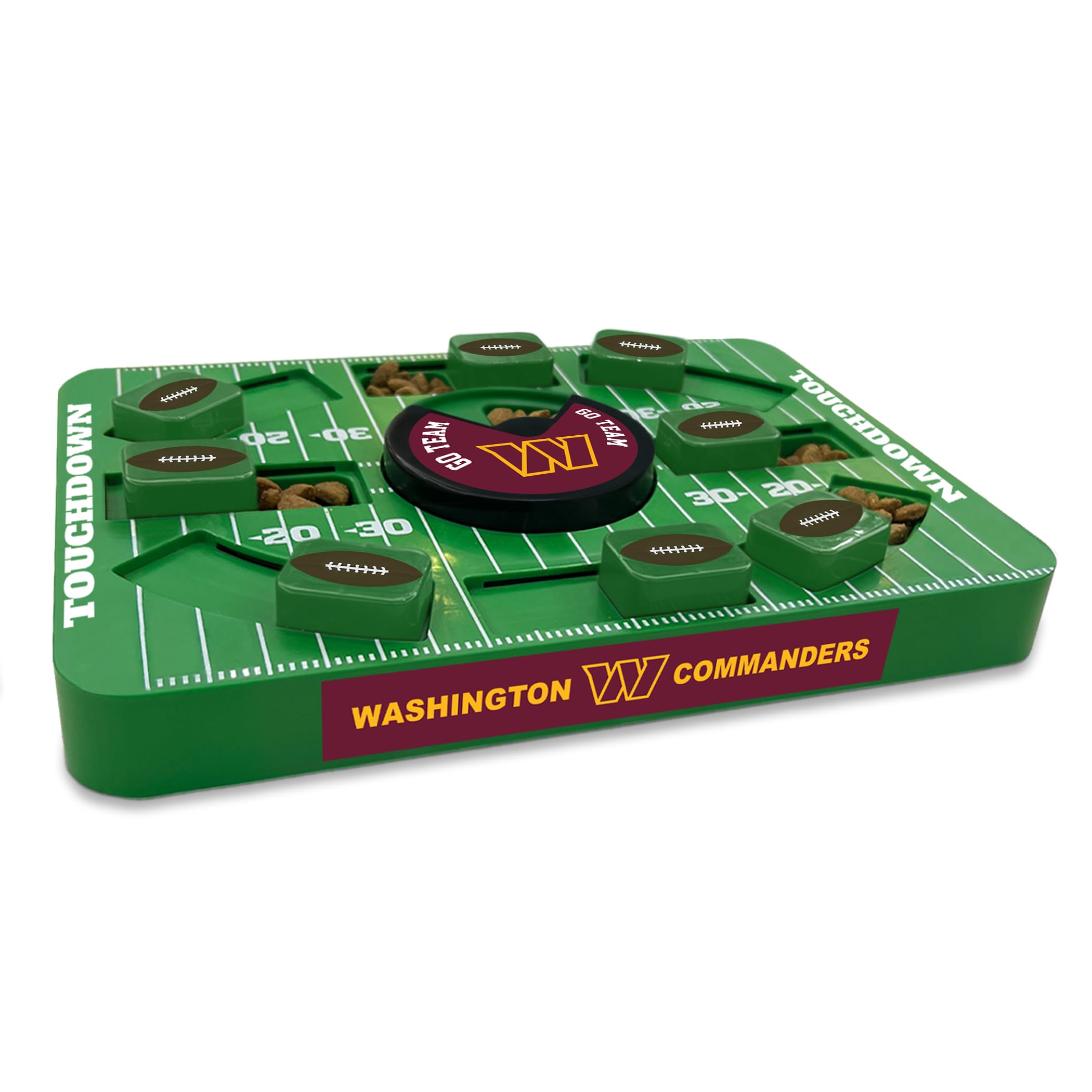 Pets First Nfl Washington Commanders Large Puzzle Toy, Dog Puzzle Treat Toy, New Large Size, Interactive Dog Treat Toy, Dog Slow