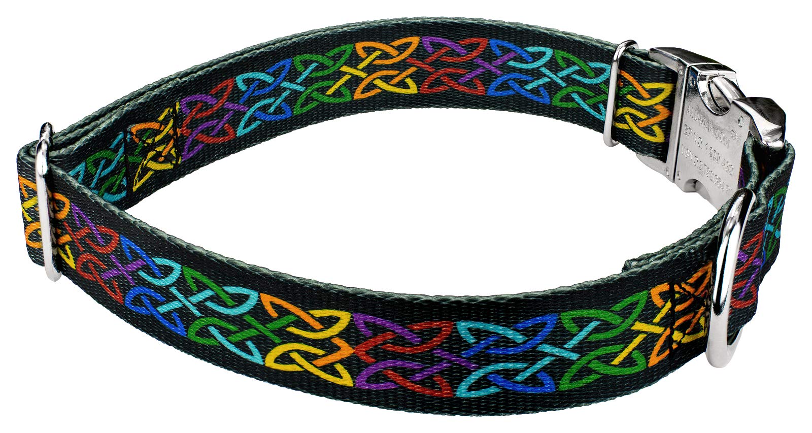 Country Brook Petz - Premium Celtic Pride Dog Collar - Irish Pride Collection Featuring Lucky Designs (1 Inch, Large)