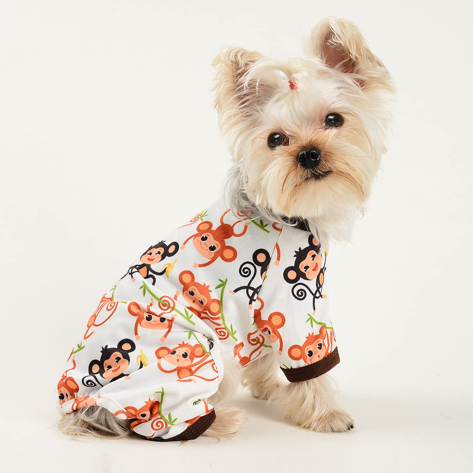 Chihuahua Pajamas, Dog Pajamas For Small Dogs Girl Boy, Cute Tiny Dog Clothes Outfit, Extra Small Puppy Pjs, Soft Pet Onesies (X