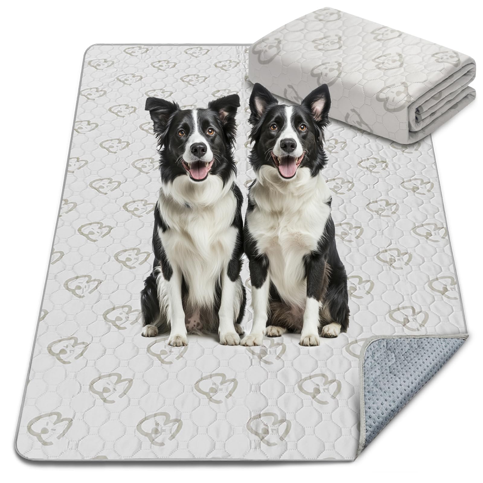 Fxw Washable Pee Pads For Dogs, Puppy Pads With Super Absorbent, Specifically Designed For 48Inch Cages, Rectangle, 47'' X 29'',