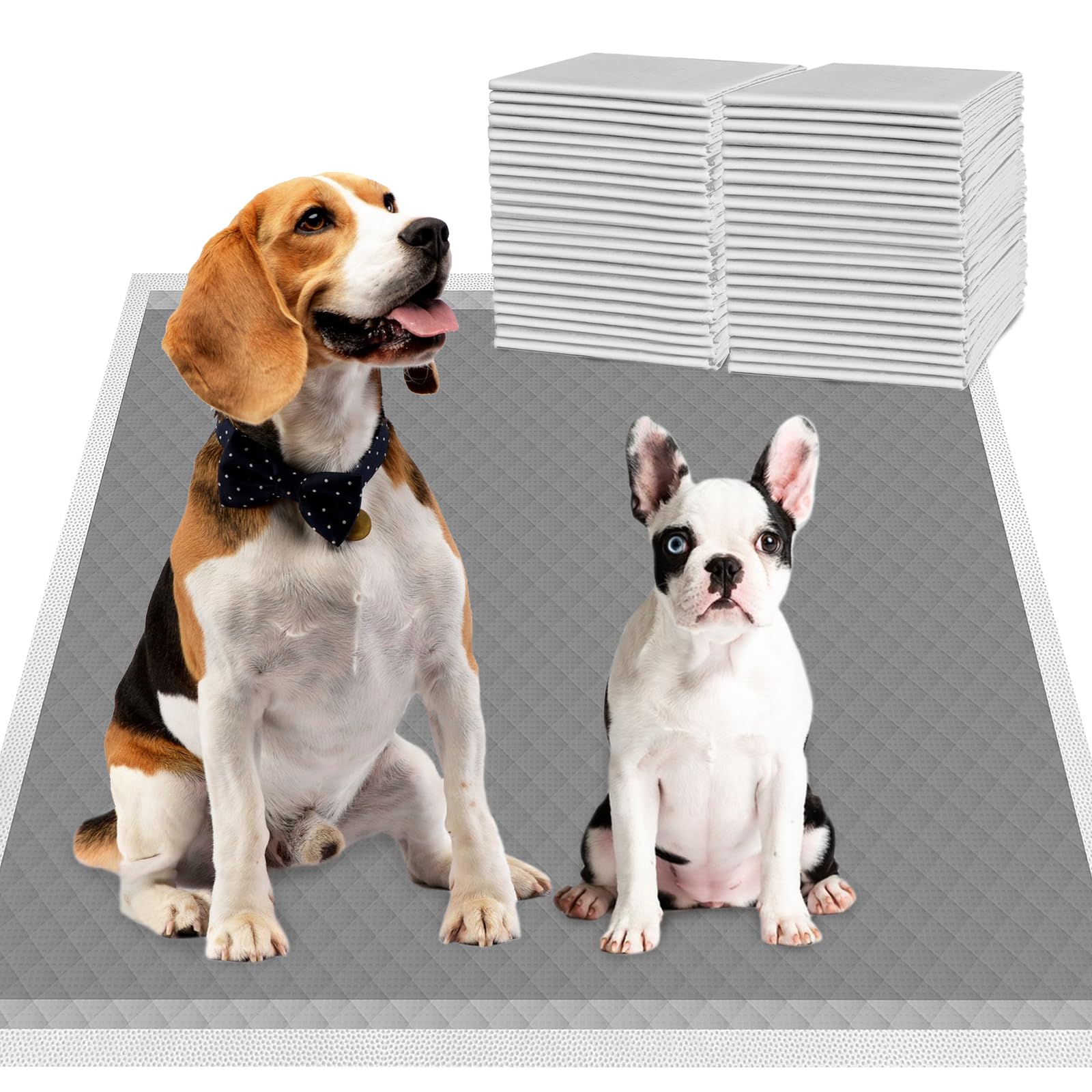 DEEP DEAR Charcoal Puppy Pads Extra Large 28 x34 , 30 Count Activated Carbon Dog Pee Pads XL, Disposable Incontinence Pads for D