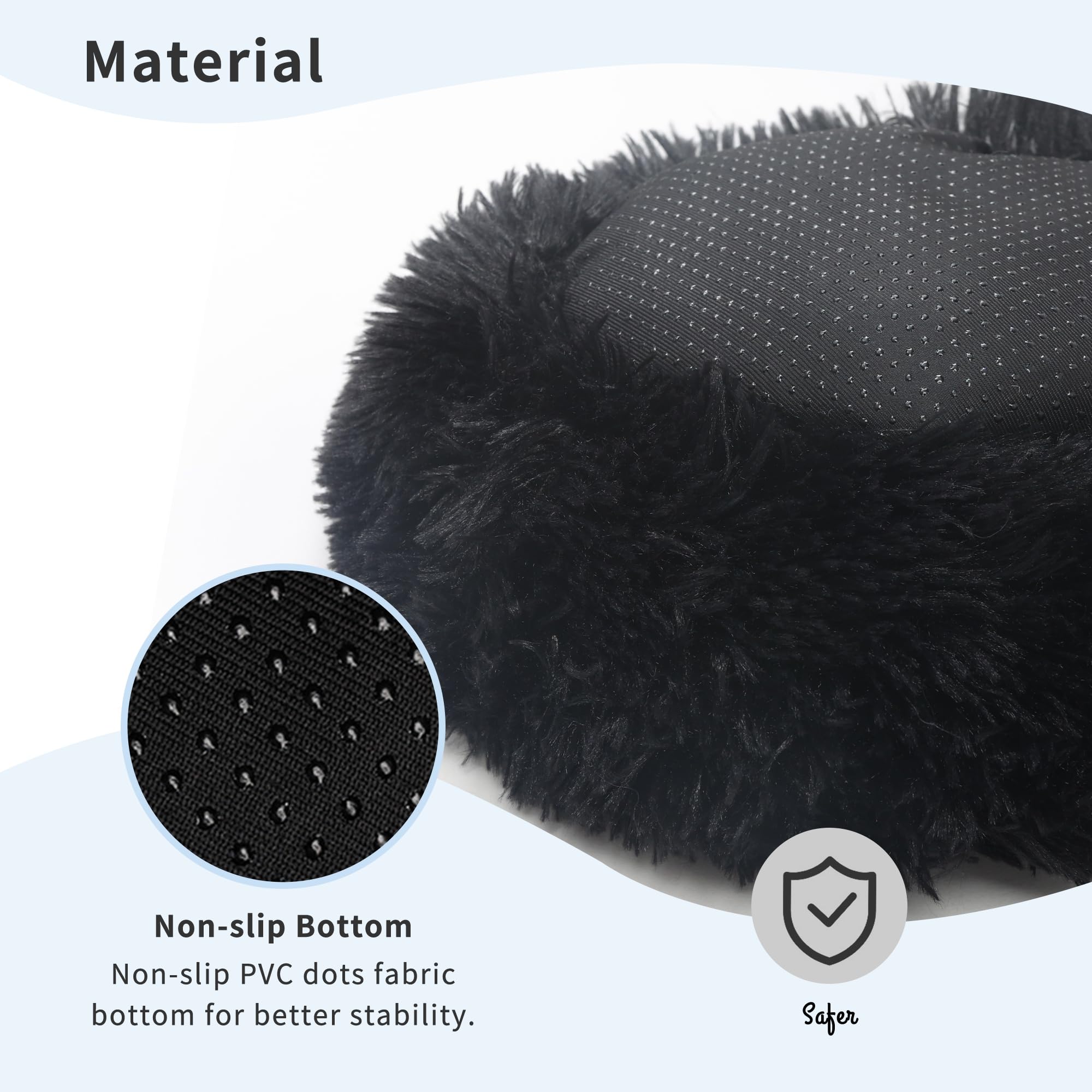 wrkfree Ferret Bed Cave and Hideouts Burrowing Pet Bed for Guinea Pigs and Other Small Animals 11.8 inch for Cage Black