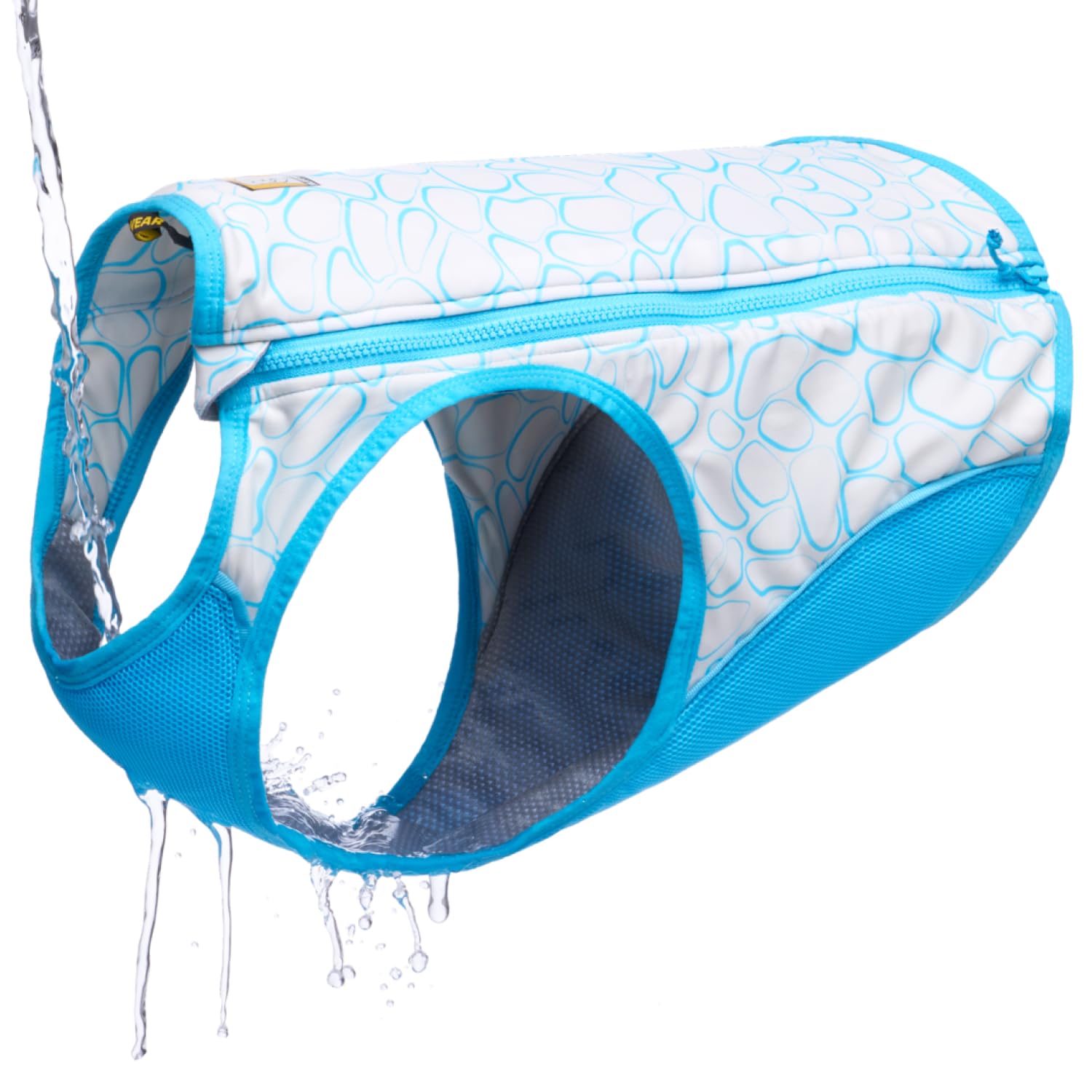 Ruffwear, Swamp Cooler Zip Dog Vest, Evaporative Cooling For Hot Weather, Biolumin Blue, Medium