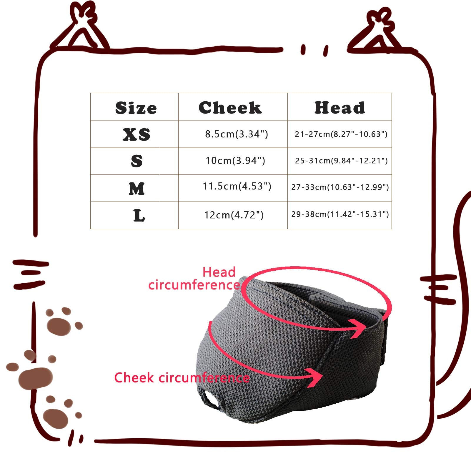 Cat Muzzle With Breathable Mesh, Cat Mouth Guard Muzzle For Prevent Biting Chewing Grooming (Xs-Black)