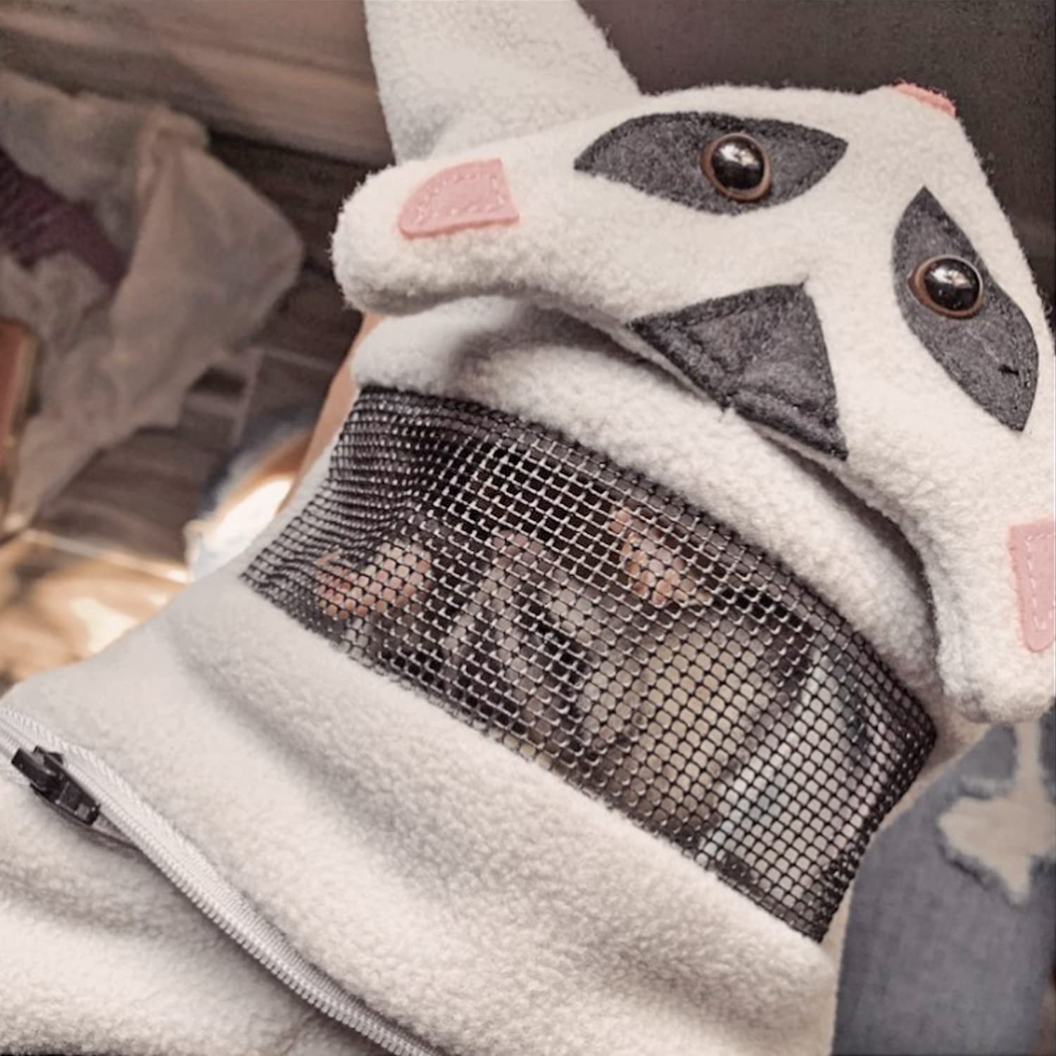 Glider Bonding Pouch - Carry Bonding Pouch For Sugar Gliders, Rats, Ferrets, Chinchillas, Squirrels, Marmosets, Hamsters, Gerbils & Small Animals