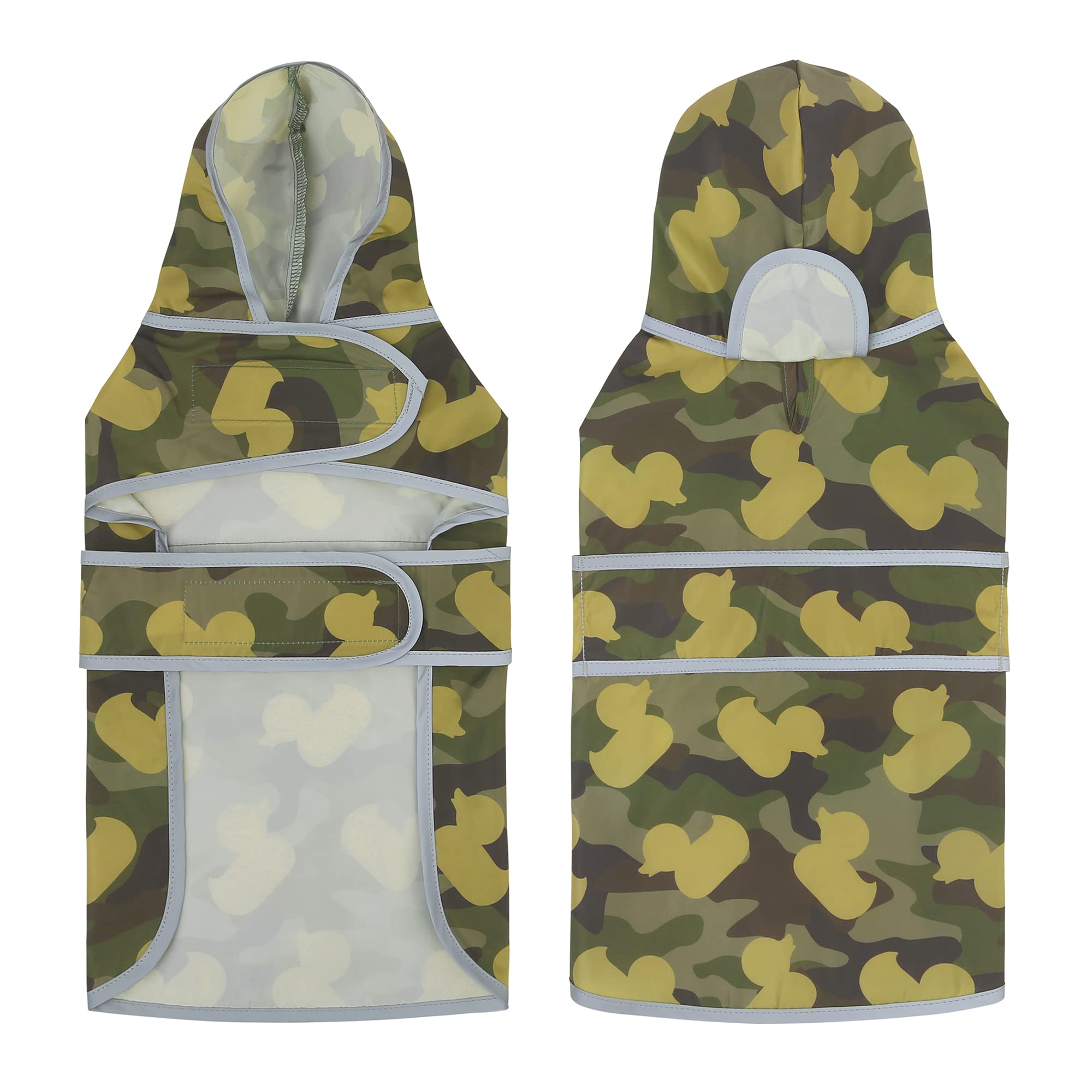 Dog Raincoat With Hood And Leash Hole, Reflective Rain Coats For Extra Small Dogs, Waterproof Puppy Raincoat