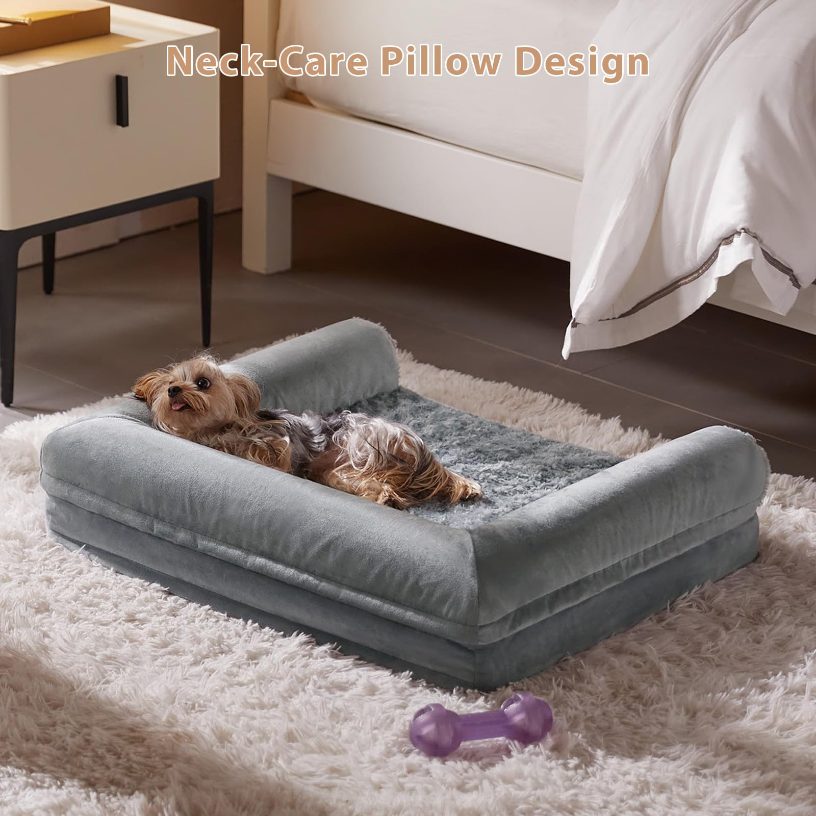 Bfpethome Dog Beds For Large Dogs, Orthopedic Dog Bed For Medium Large Dogs,Big Waterproof Couch Dog Pet Bed With Removable Wash