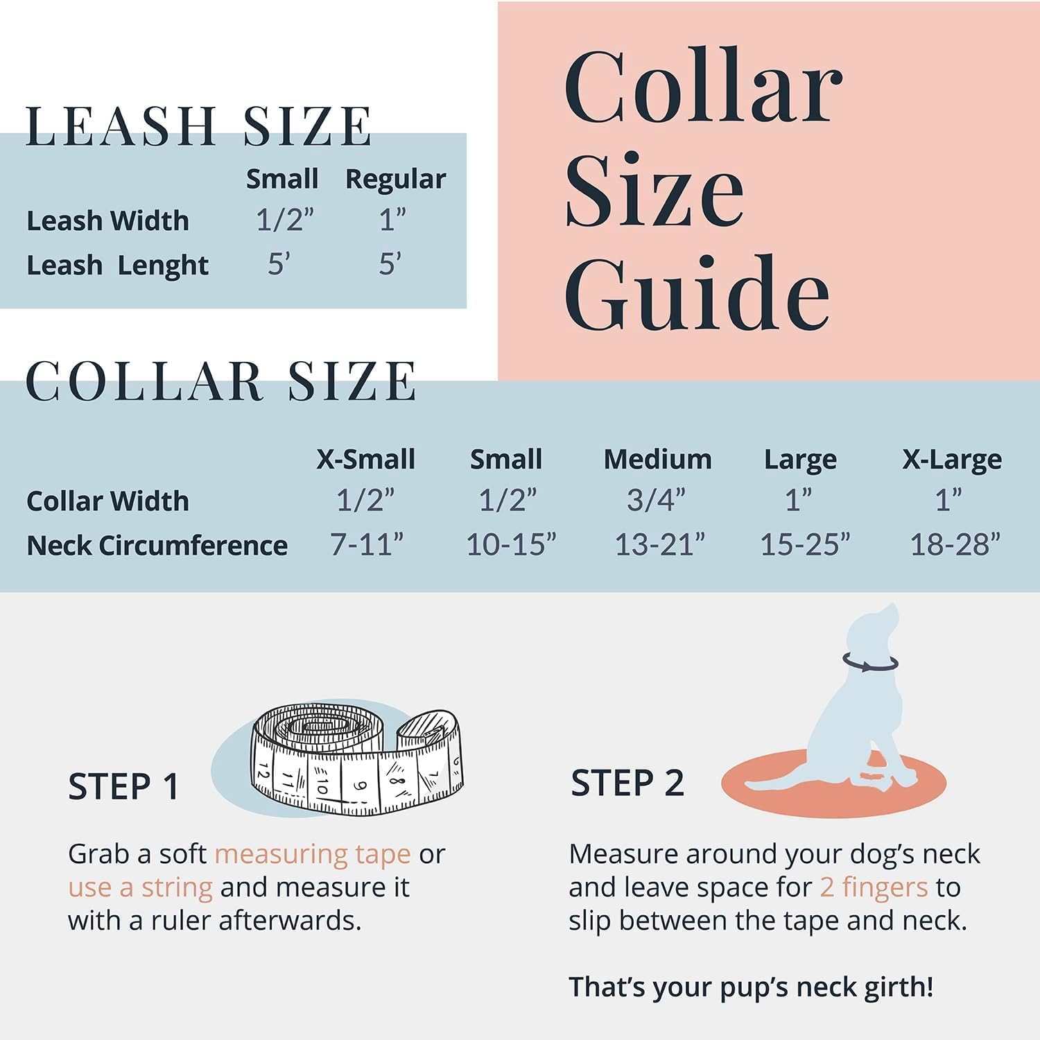 Lucky Love Dog - Easy Click Buckle Dog Collar With Leash Set Combo, Durable & Comfortable For Male & Female Dogs, Pet Collar For