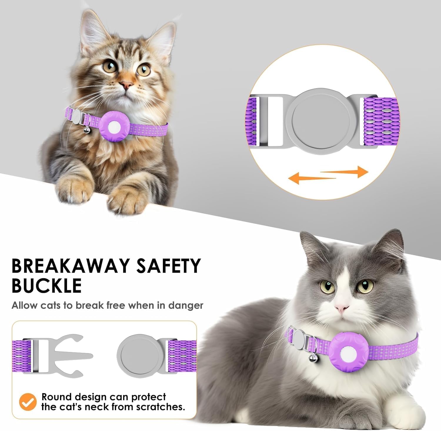 Pet Tracker for Cats,GPS Cat Tracker,Smart Pet Location Tracker with Collar and Holder,Waterproof Cat GPS Tracker Tracking Devic