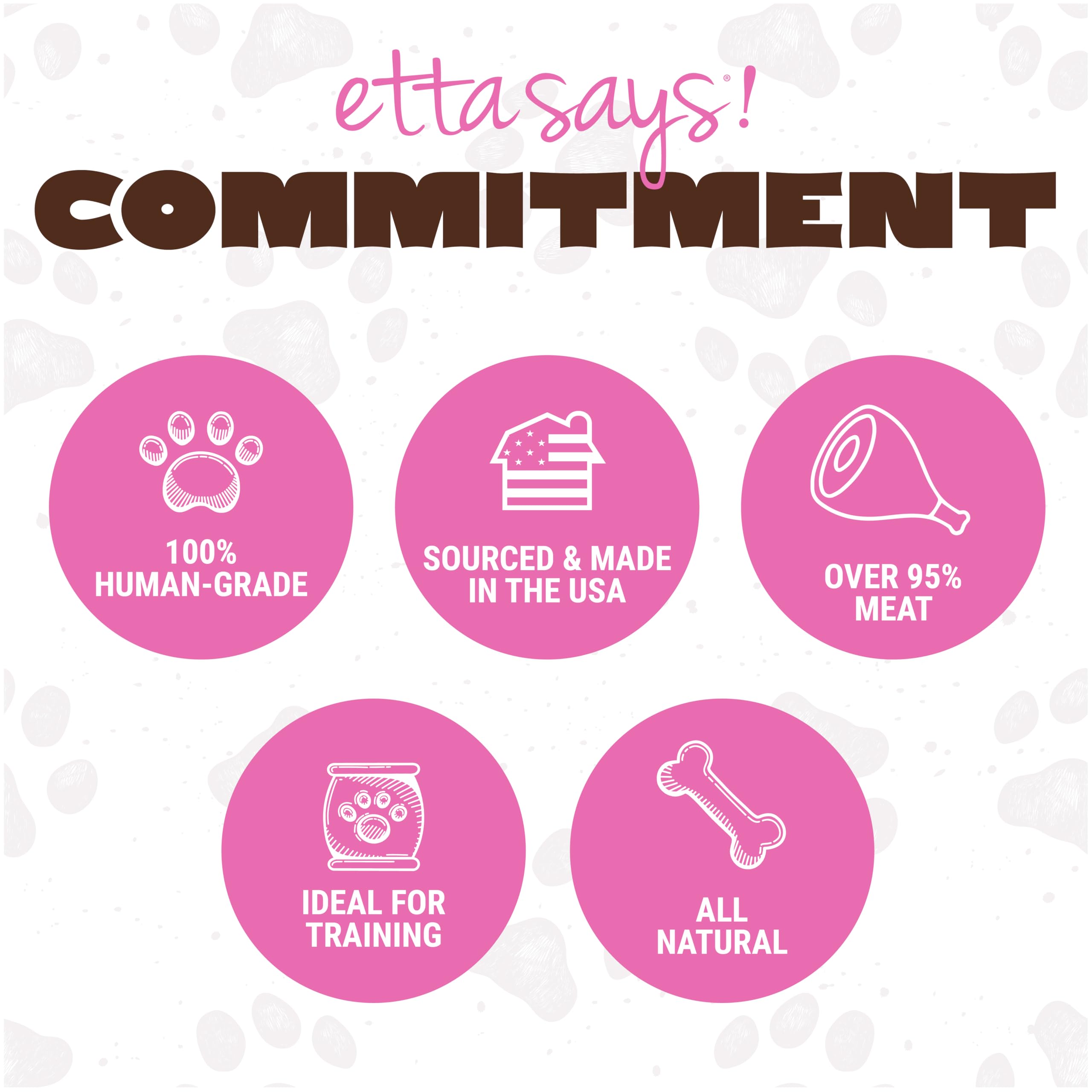 etta says! Big Yumm Sticks - Real Meat Pork Dog Jerky Treats - Human Grade - Made in The USA (24 Count Pack of 1)