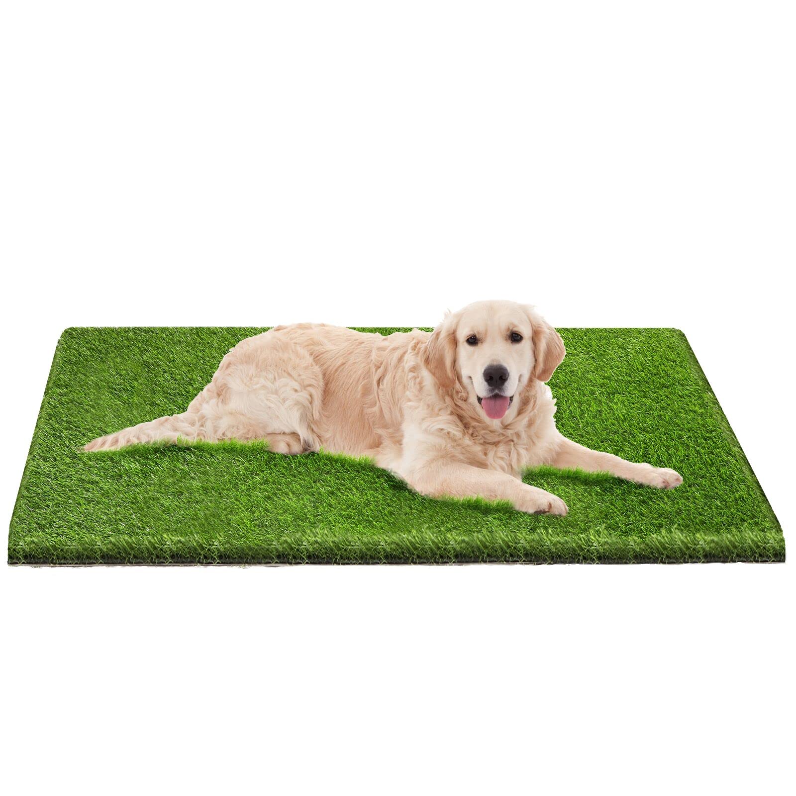 Artificial Grass, 51'' X 26'' Dog Pee Pads, Professional Dog Potty Training Rug, Grass Mat With Drainage Holes, Pet Turf Indoor 