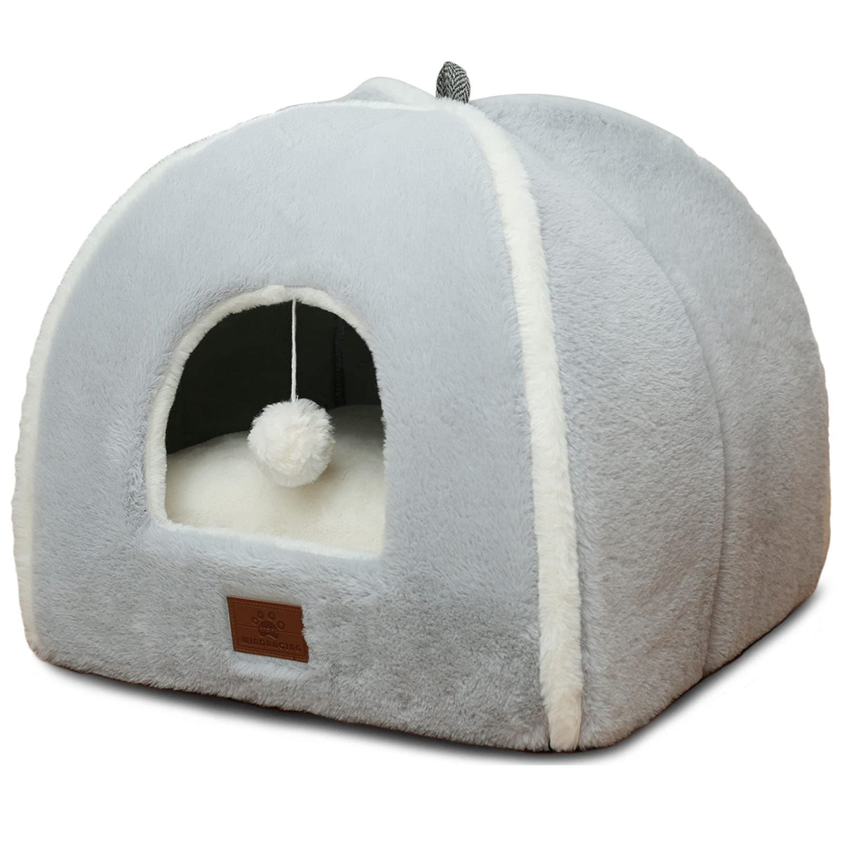 Cat Bed For Indoor Cats - Cat Cave Bed Cat House Cat Tent With Removable Washable Cushioned Pillow, Soft And Self Warming Kitten