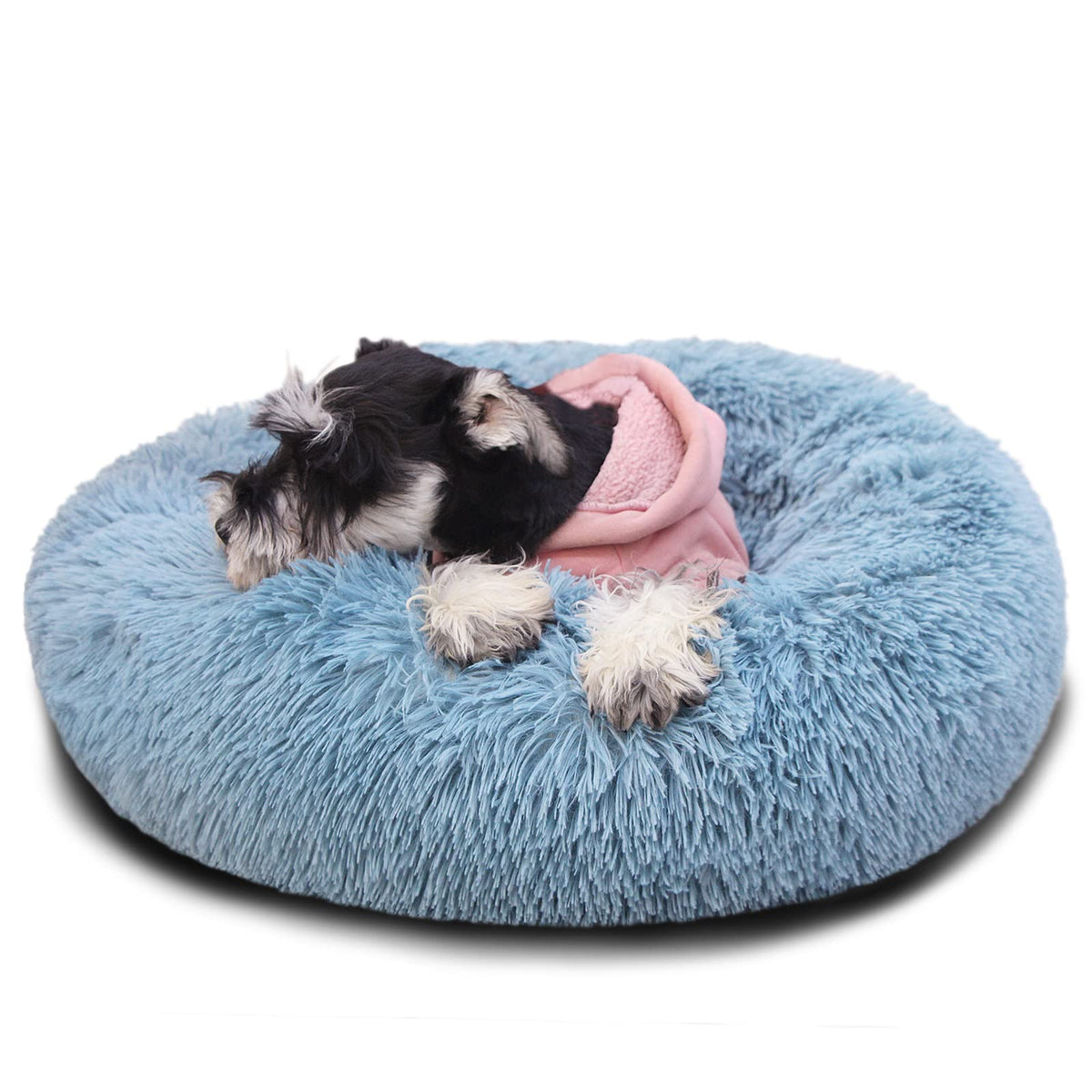 Puppy Beds For Small Dogs Washble 19 Inches Extra Small Anti-Anxiety For Calming Dog Doggie Bed Luxury Machine Washble Anti-Slip