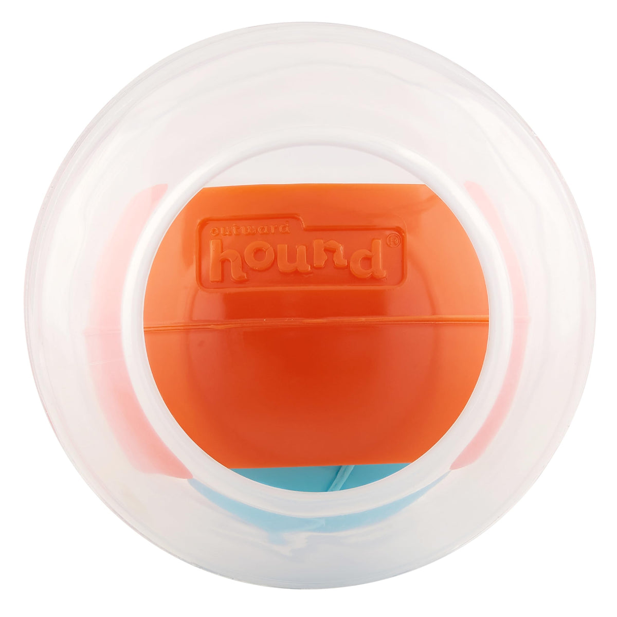 Outward Hound Nina Ottosson Topsy Treat Ball Dog Puzzle Interactive Treat Puzzle Dog Enrichment Dog Toy, Level 1 Beginner, Orange