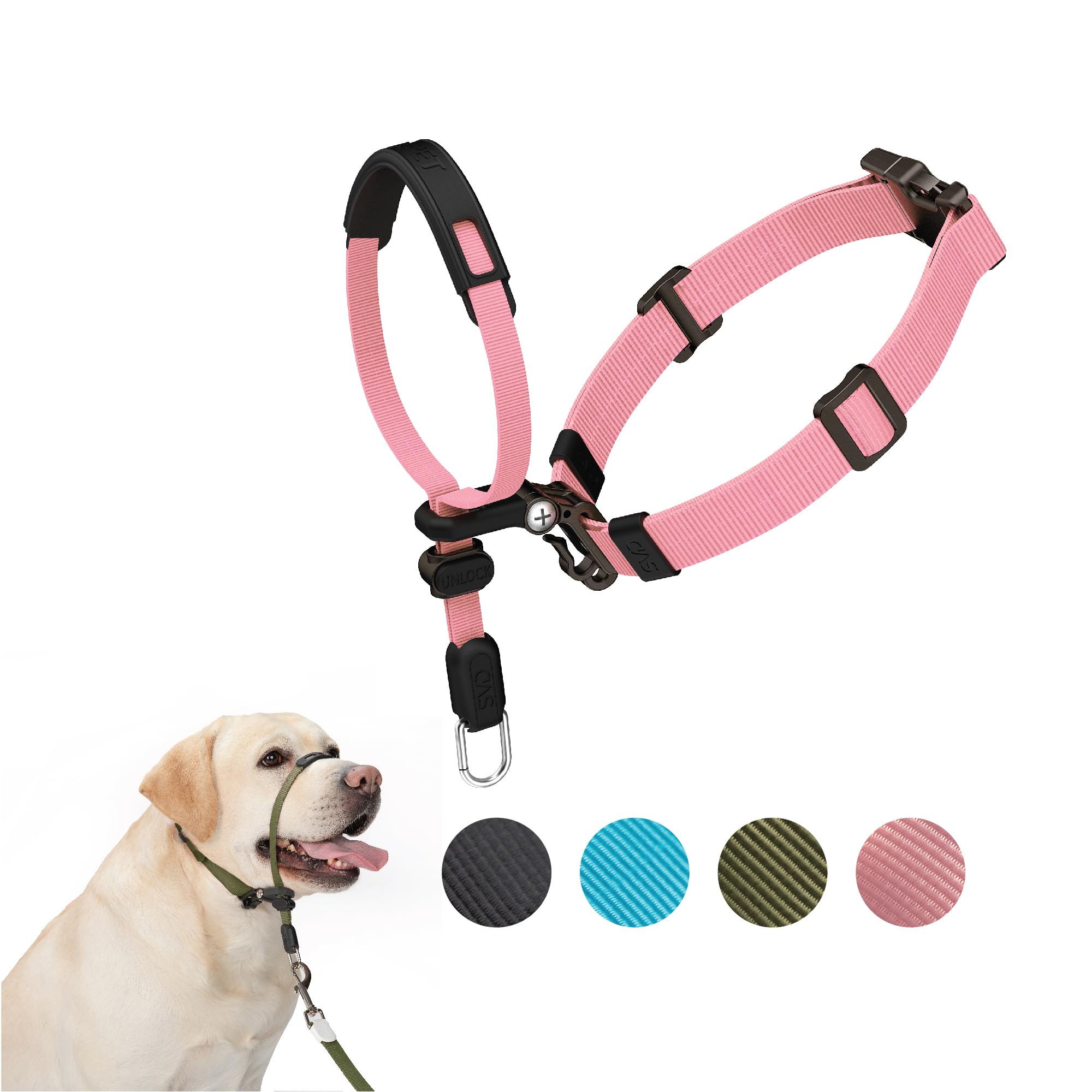 Svd.Pet No-Pull Dog Headcollar For Easier Walks, Chew-Proof Protector To Increase Comfort, Simple Design, Easy To Wear And Adjus